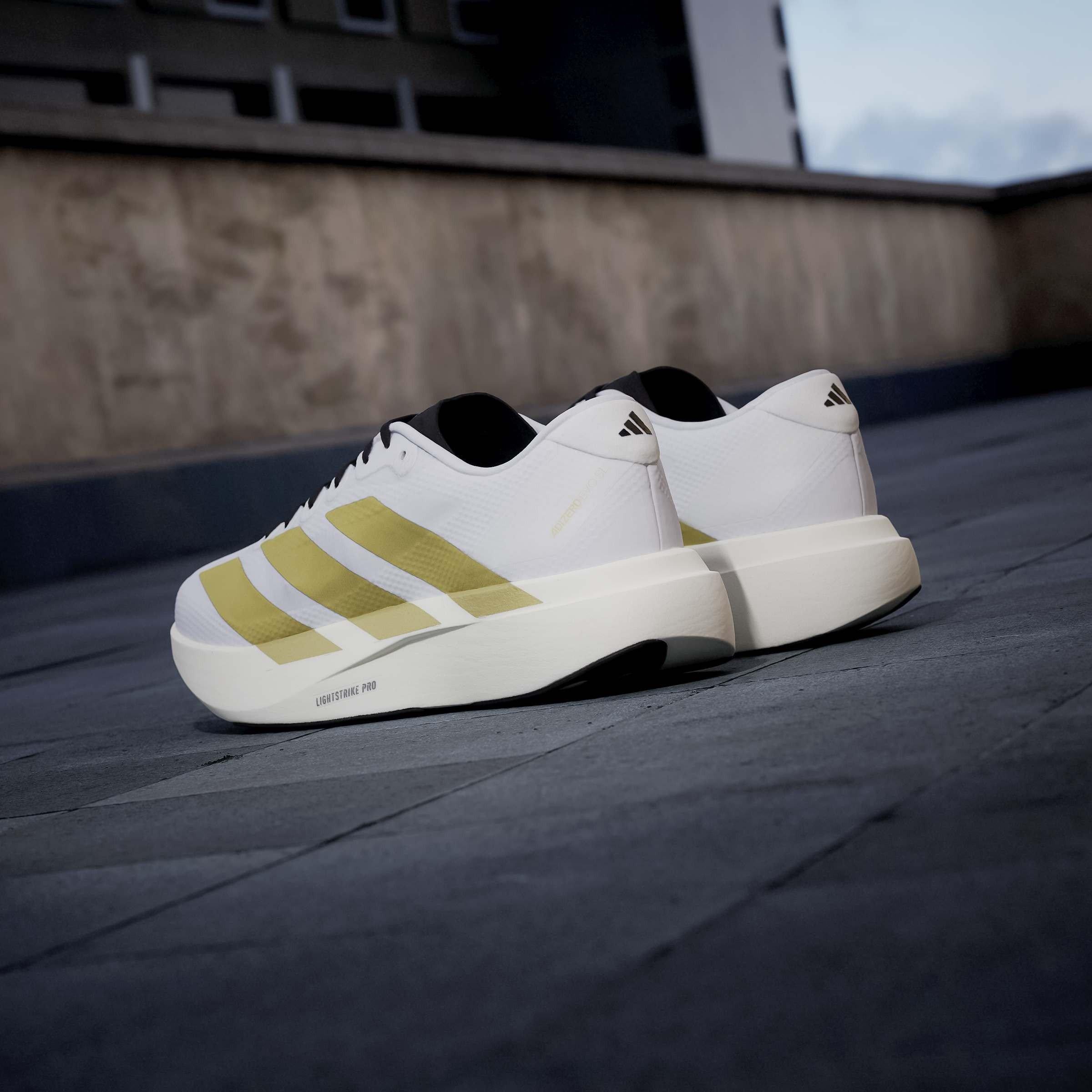 Wht/Gold/Black - adidas - Adizero EVO SL Mens Shoes - 13