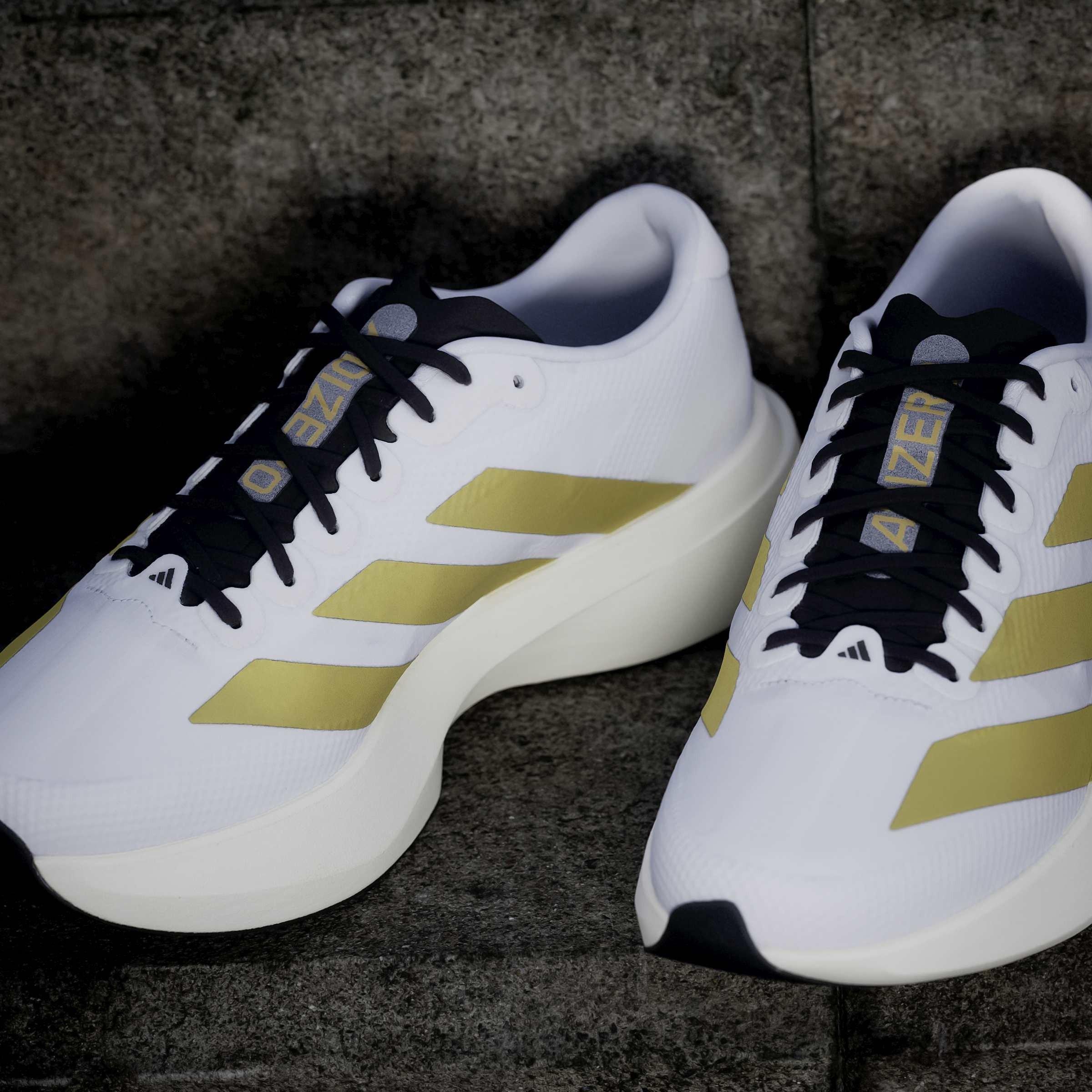 Wht/Gold/Black - adidas - Adizero EVO SL Mens Shoes - 16