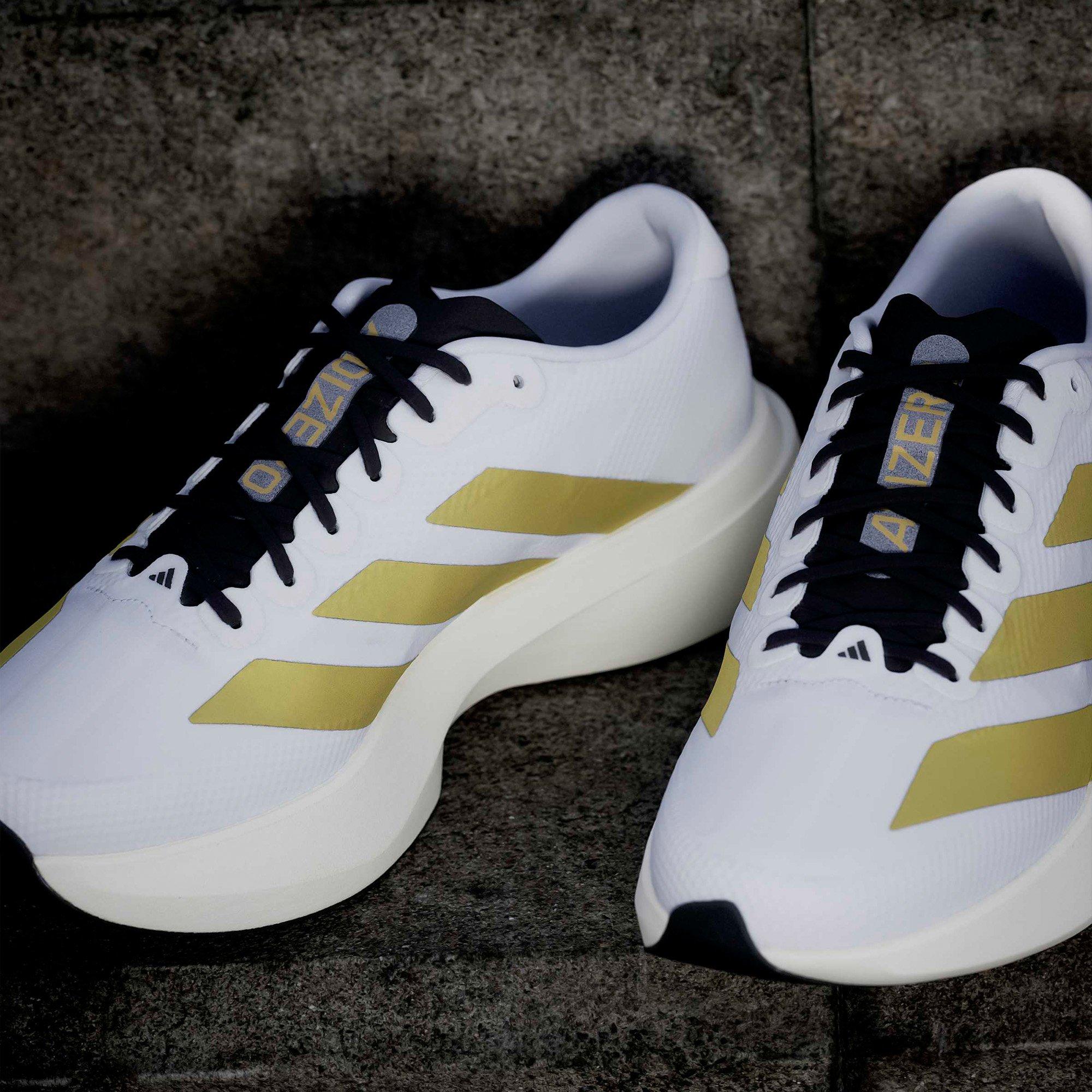 Wht/Gold/Black - adidas - Adizero EVO SL Mens Shoes - 15