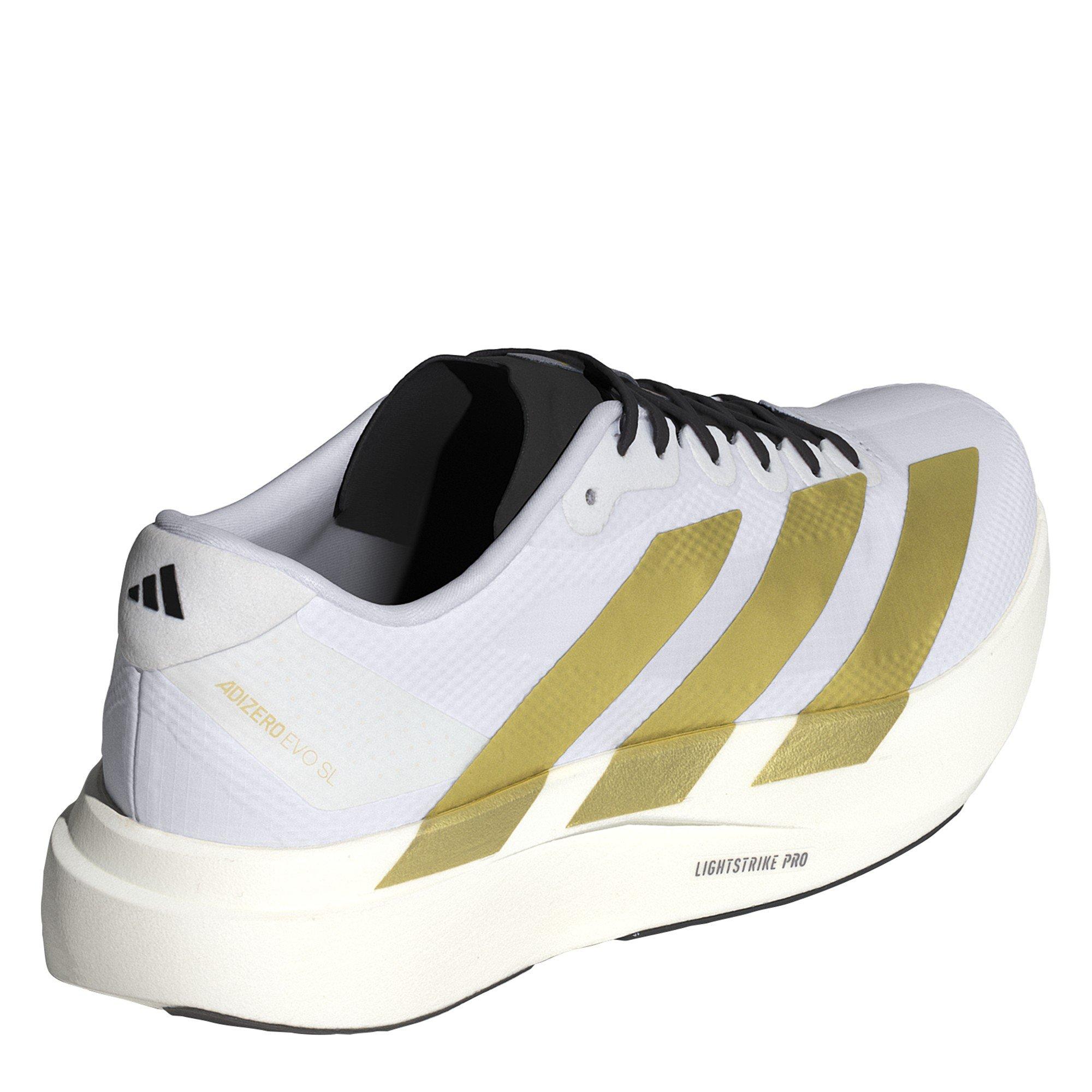 Wht/Gold/Black - adidas - Adizero EVO SL Mens Shoes - 4