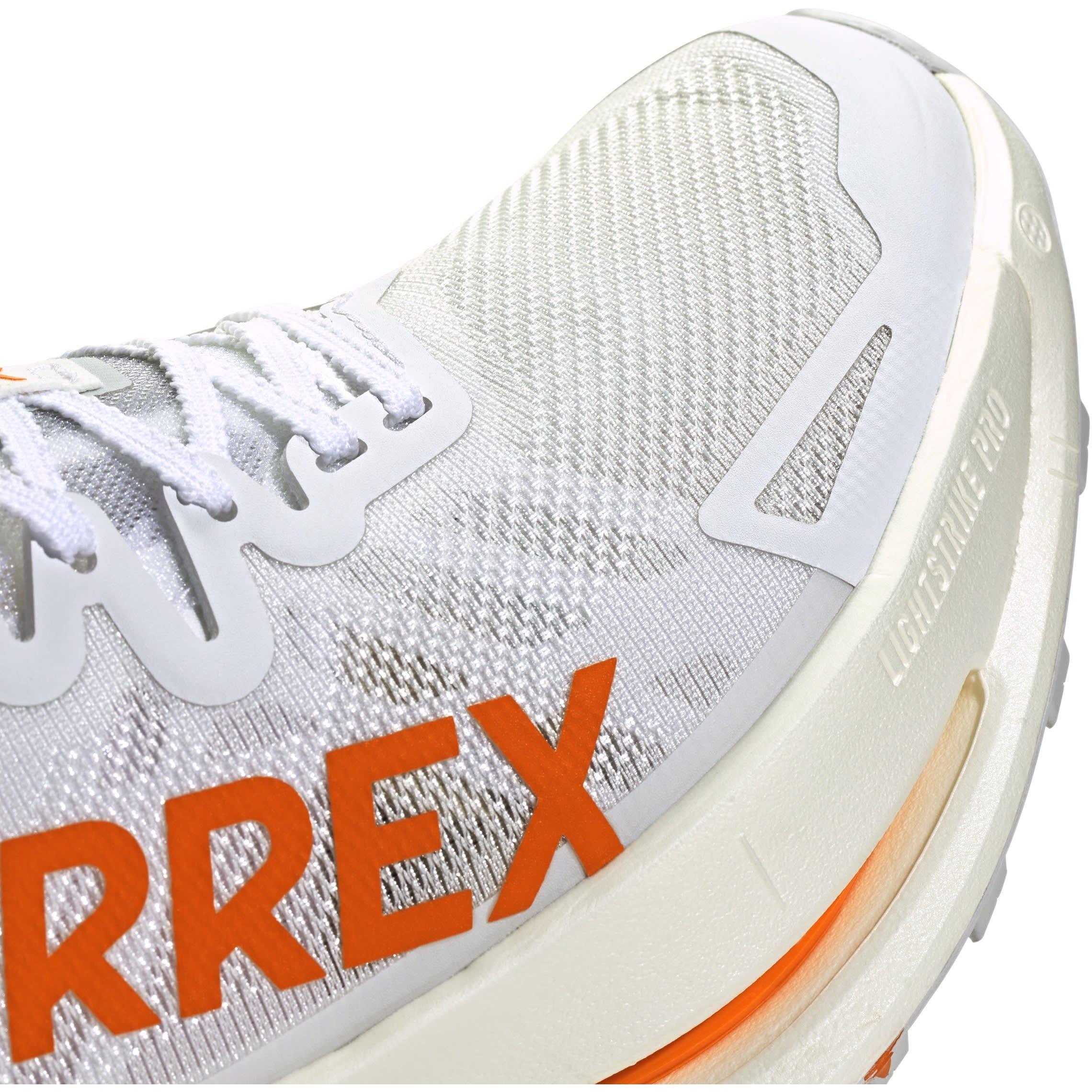 White/Orange - adidas - Terrex Agravic Speed Ultra Trail Running Shoes Mens - 7