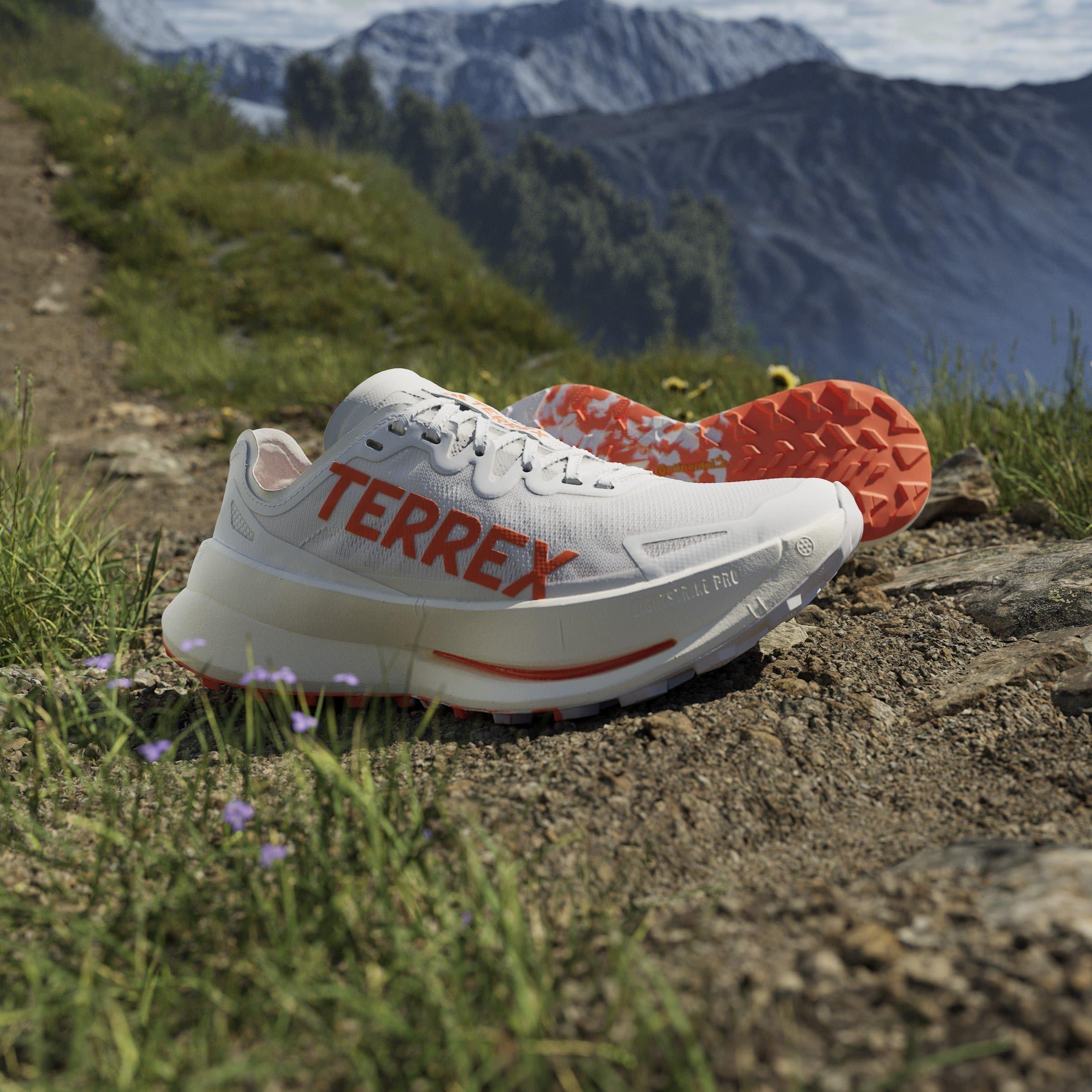 White/Orange - adidas - Terrex Agravic Speed Ultra Trail Running Shoes Womens - 15