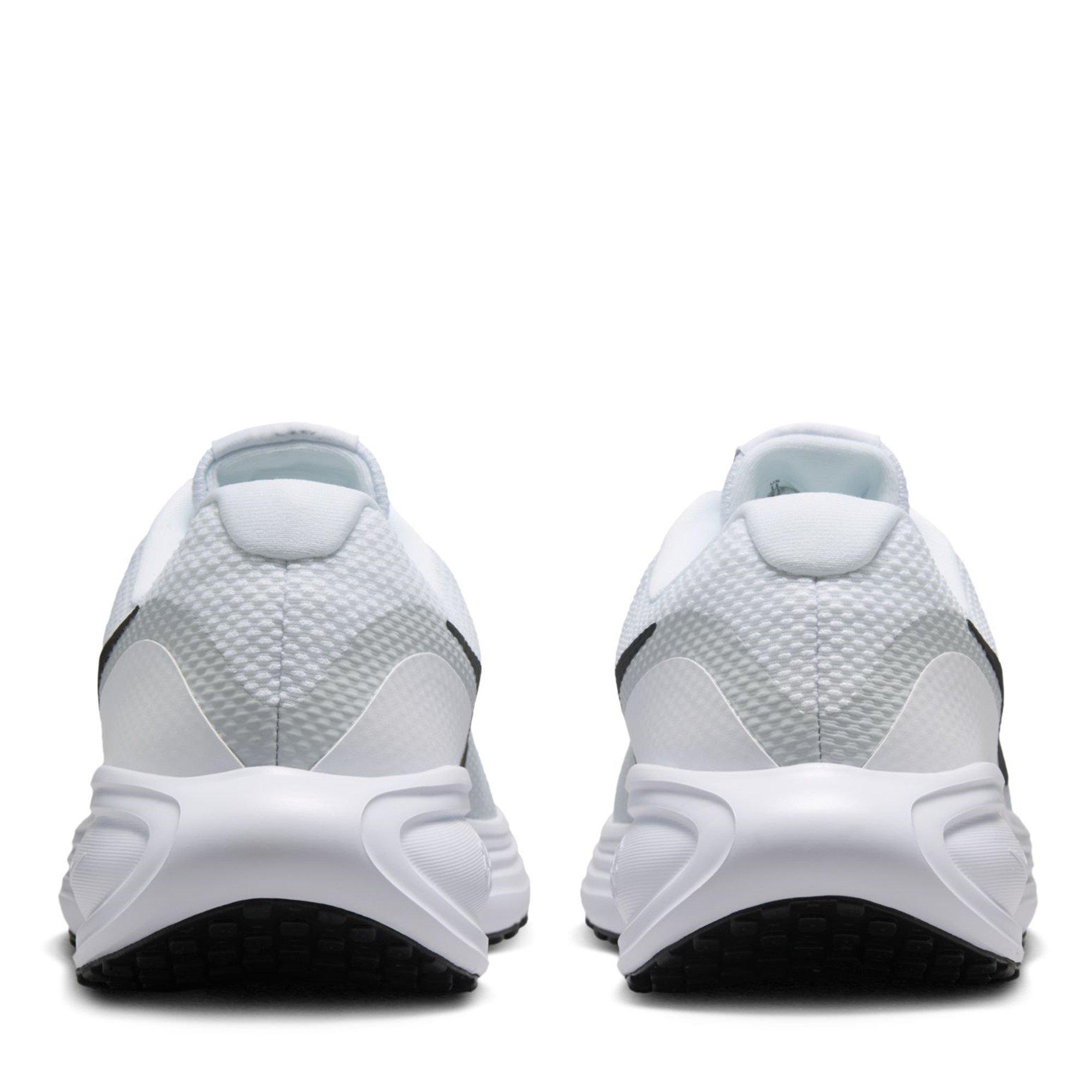 Wht/Blk-Pltnm - Nike - Revolution 8 Running Shoe - 6