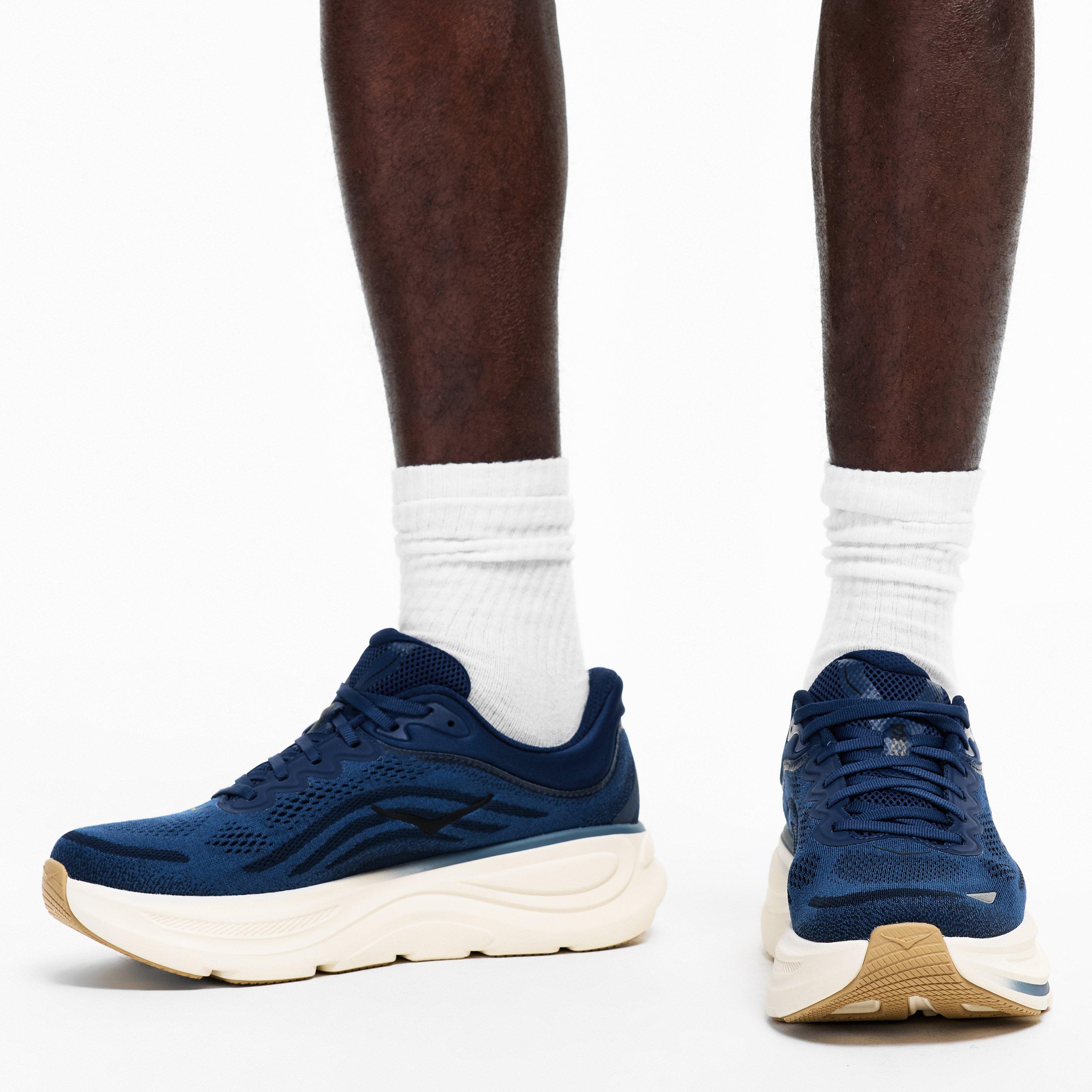 Midnight Blue - Hoka - Men's Bondi Breathable Everyday Neutral Road Running Shoes - 3