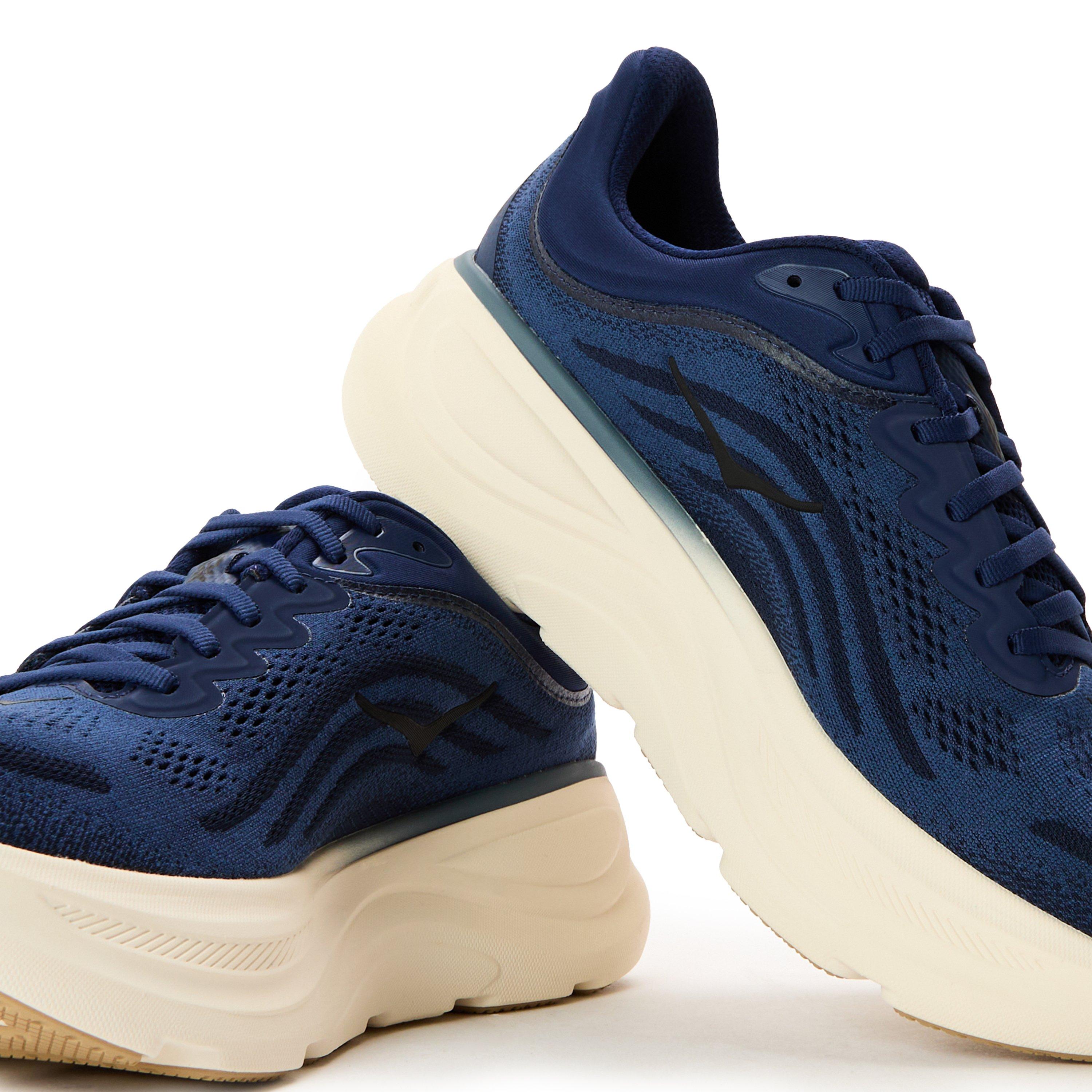 Midnight Blue - Hoka - Men's Bondi Breathable Everyday Neutral Road Running Shoes - 4