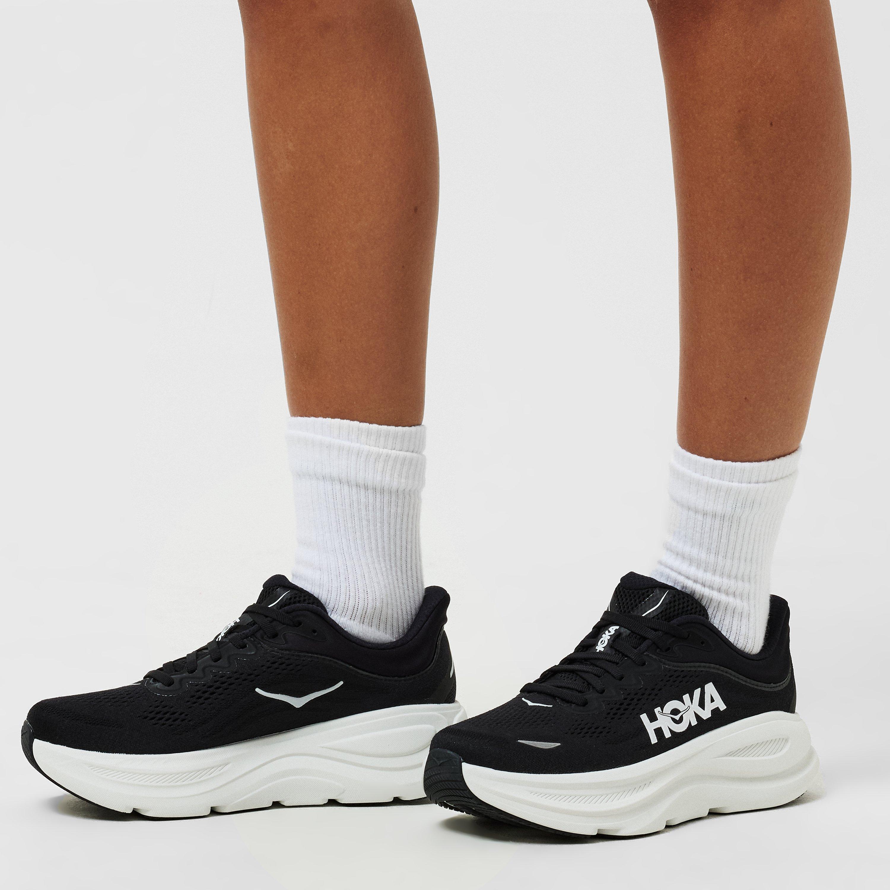 Black White - Hoka - Bondi 9 Running Trainers - 3