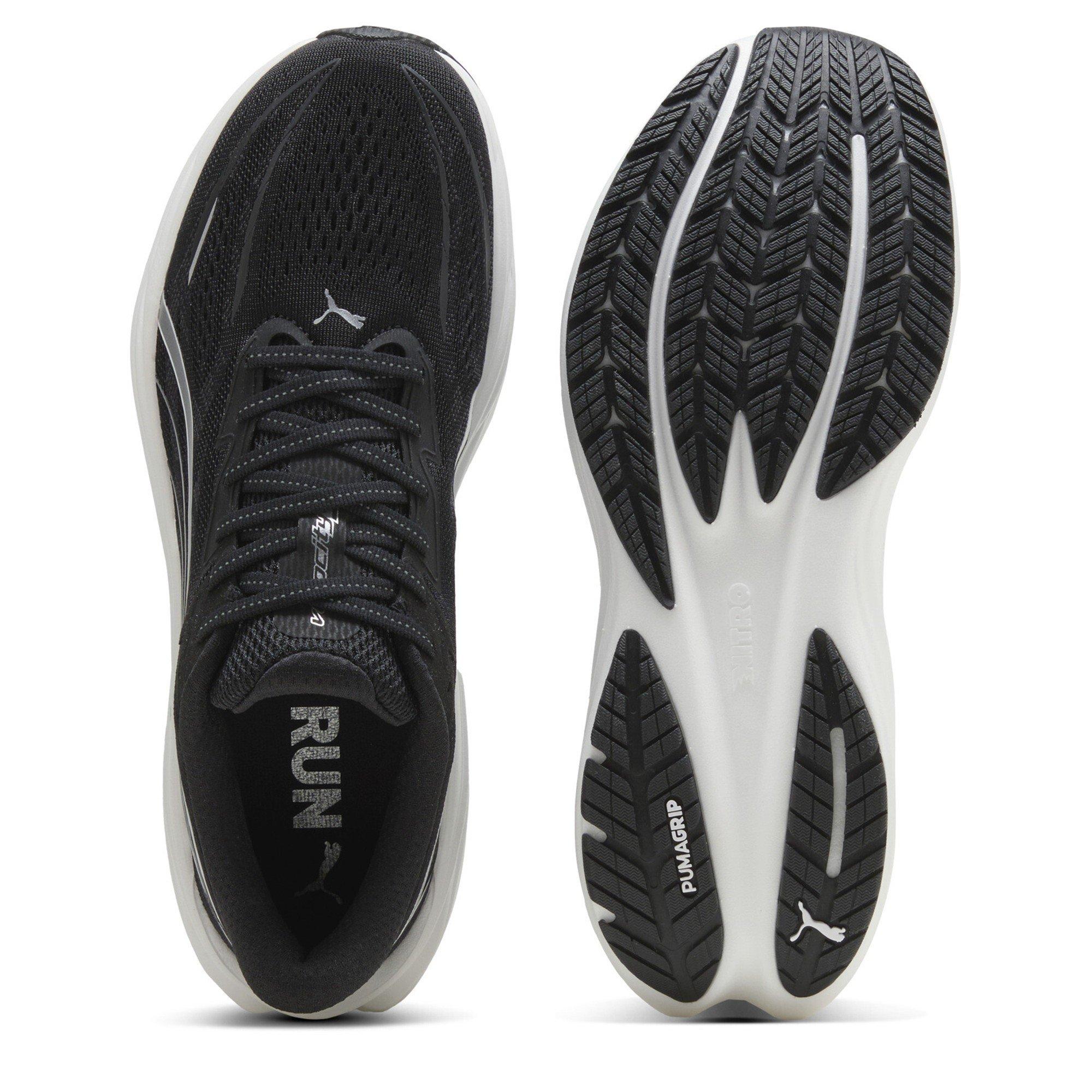 Black/White - Puma - Men's Velocity Nitro 5 Road Running Shoes - 3
