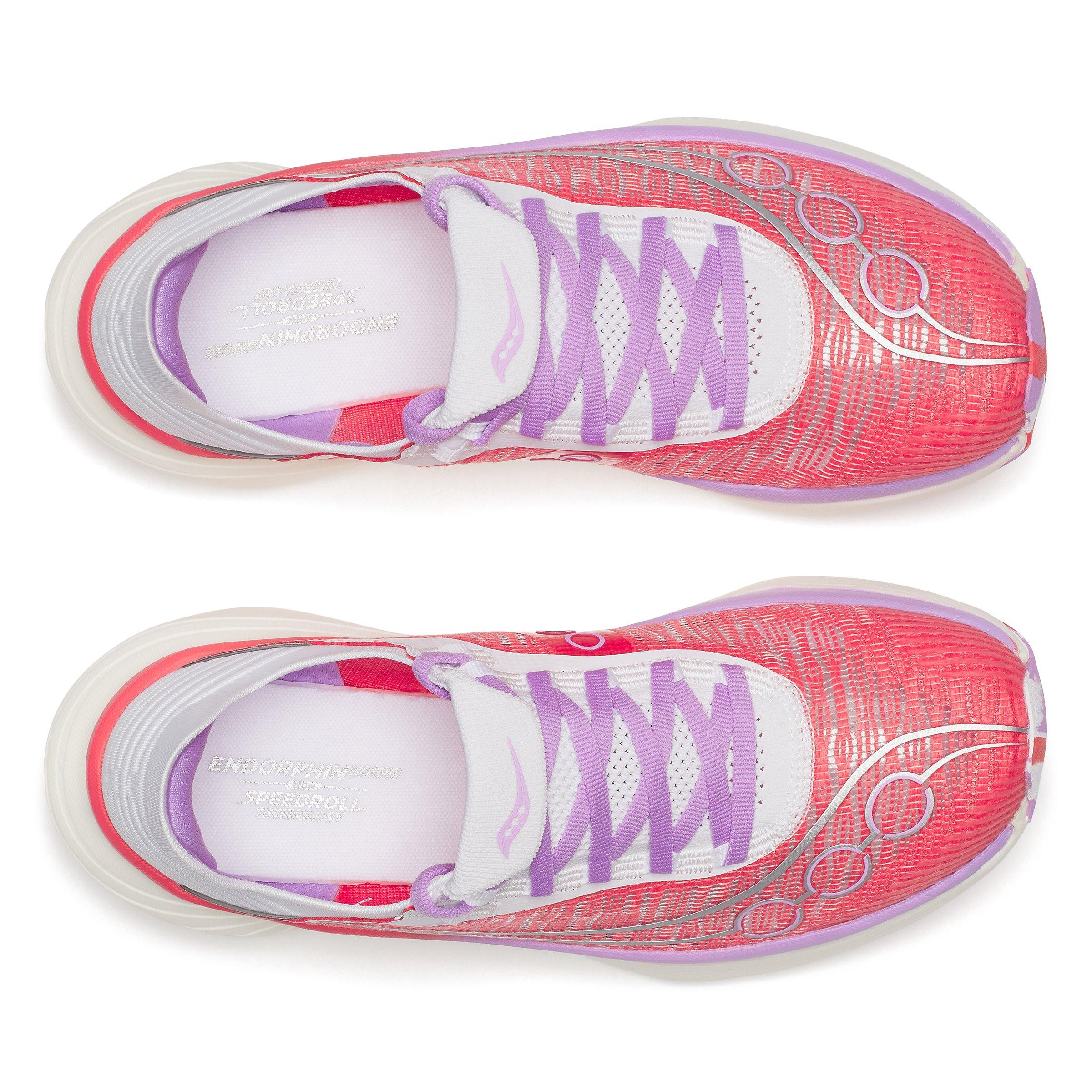 Koraal/Wit - Saucony - Endorphin Elite 2 Running Shoes Womens - 5