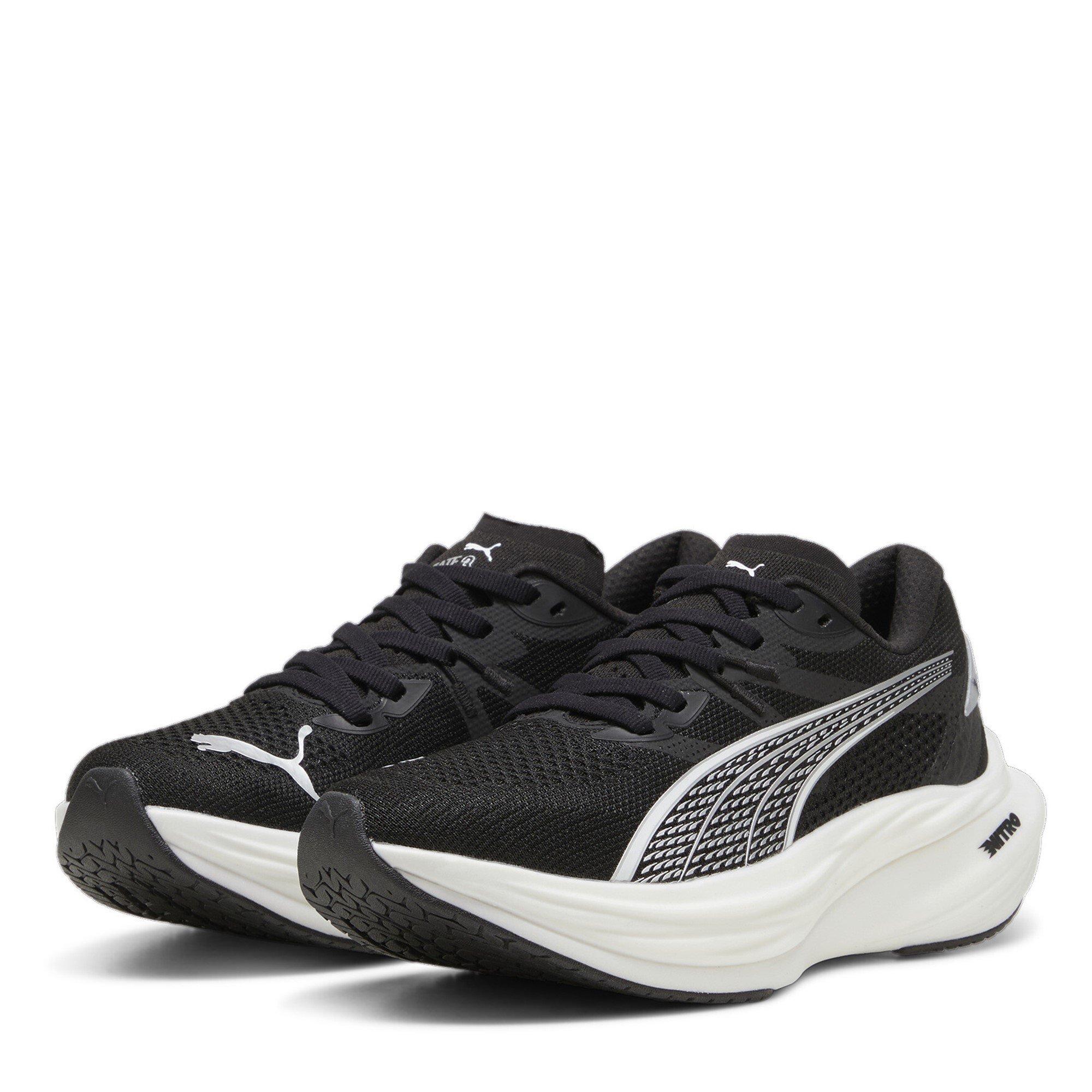 Black/White - Puma - Deviate Nitro 3 Fade Road Running Shoes Womens - 1