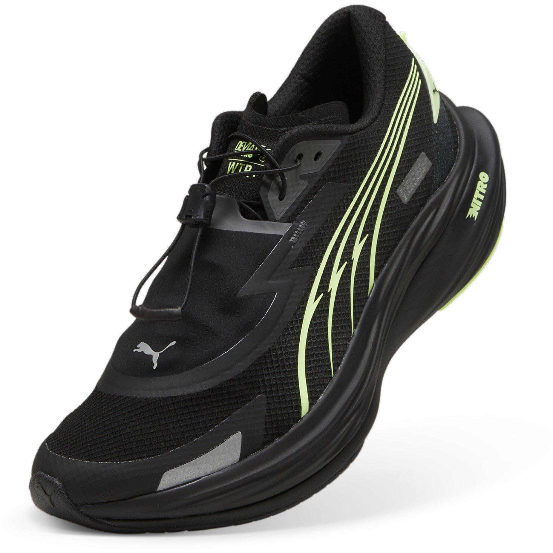Black/Galatic - Puma - Deviate Nitro Off-Road Trail Running Shoes - 6