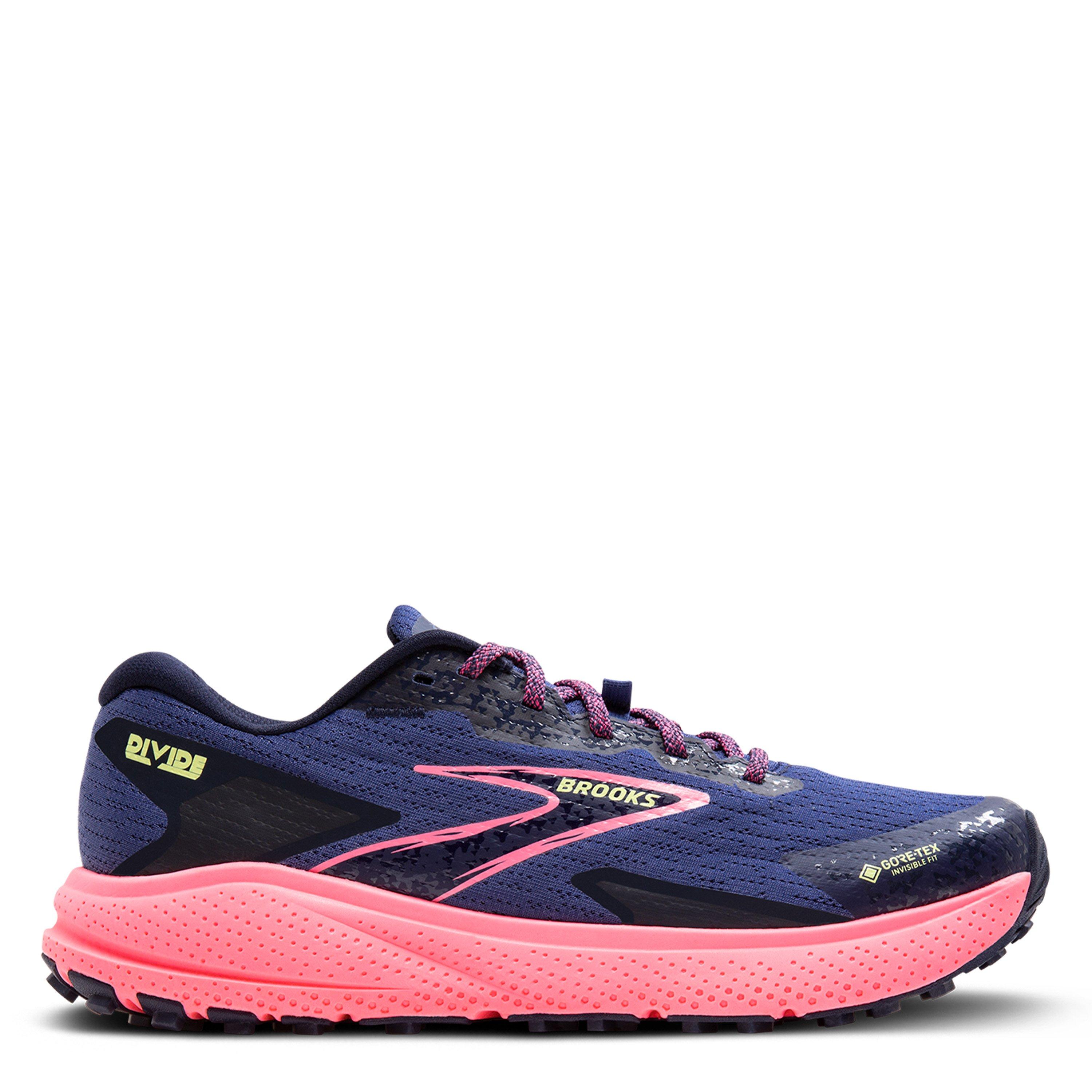 Grey/Pink - Brooks - Divide 5 GTX Running Shoes Womens - 1