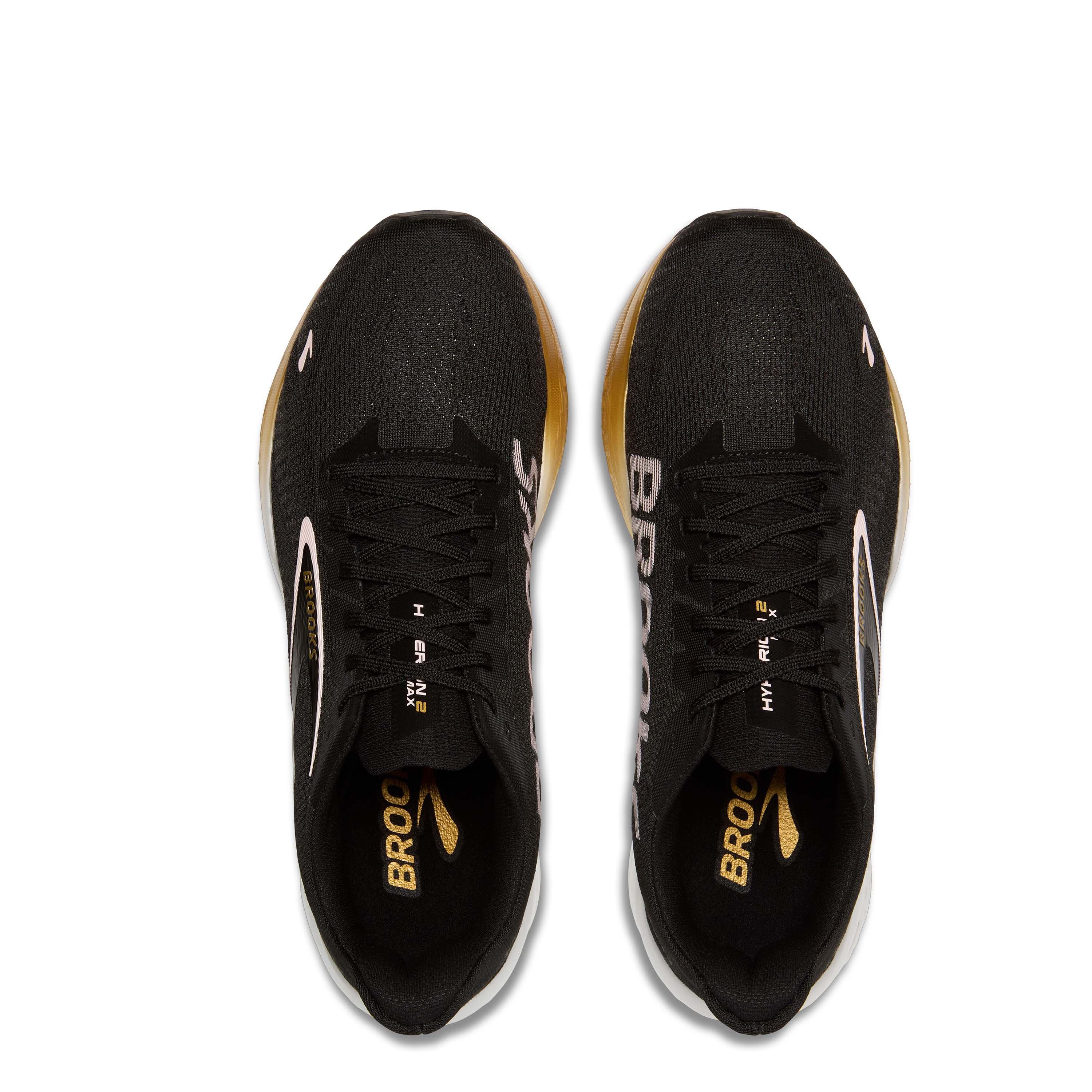 Black/Gold - Brooks - Hyperion Max 2 Trainers Mens - 5