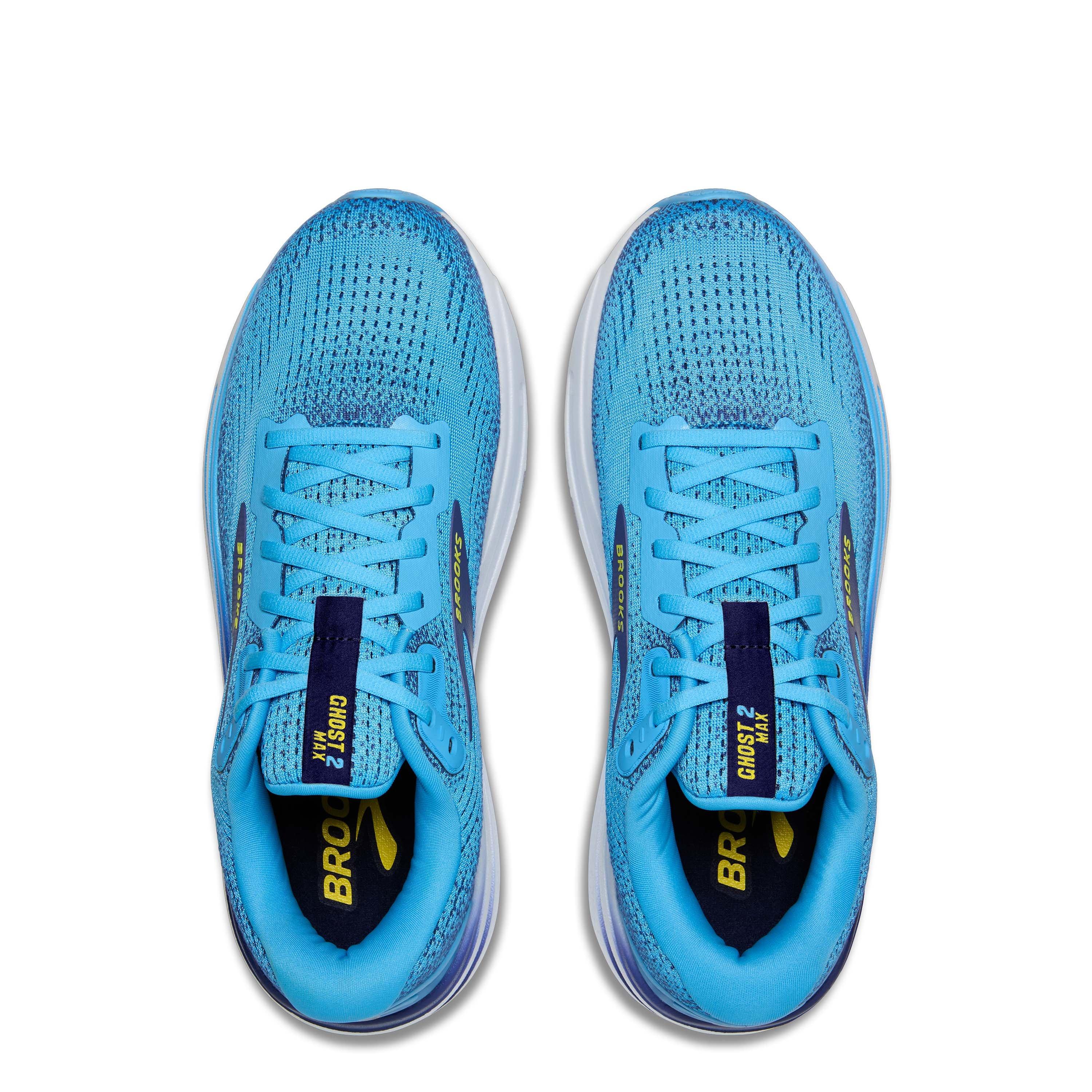 Blue/Yellow - Brooks - Ghost Max 2 Running Shoes Mens - 5