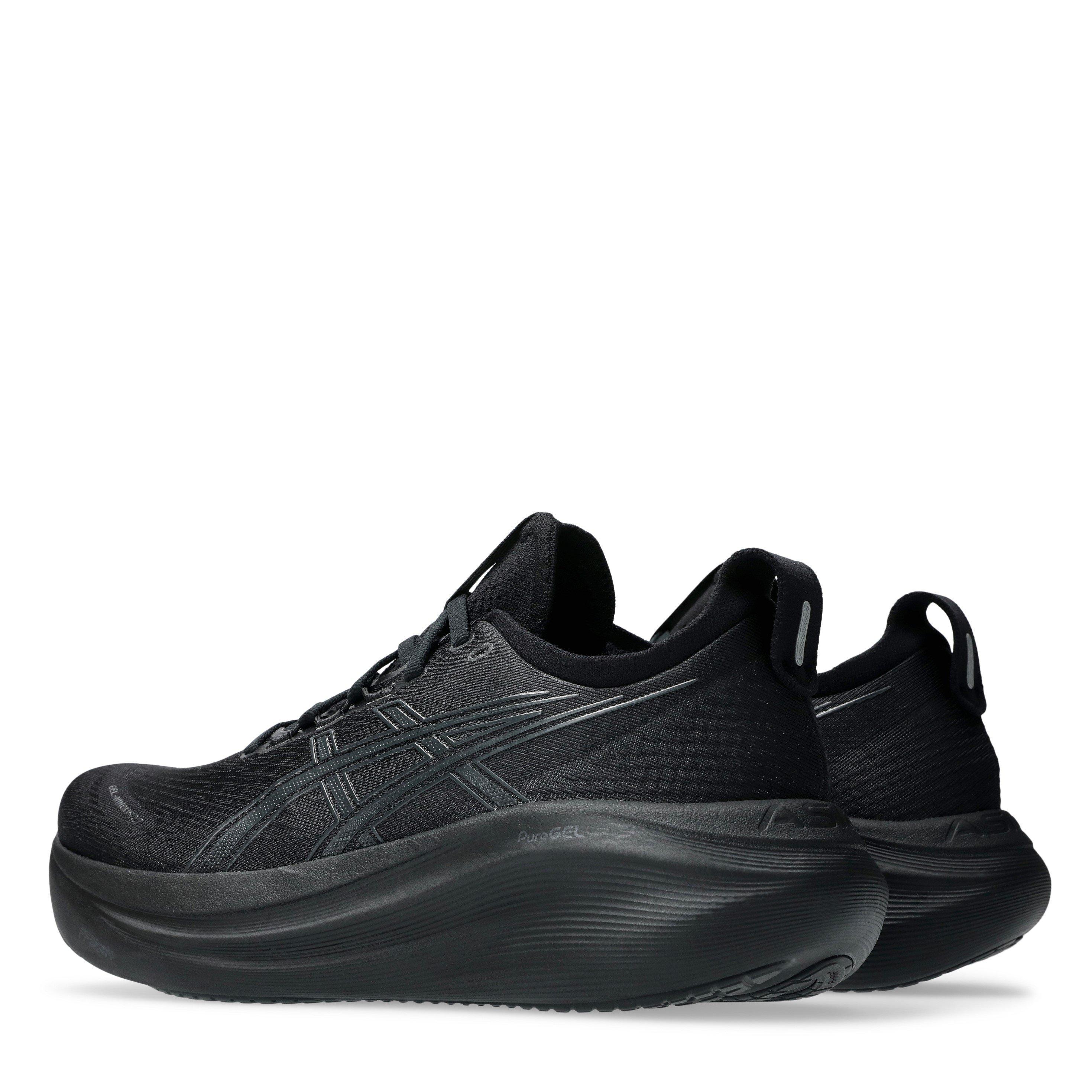 BLACK/GREY - Asics - Gel-Nimbus 27 Mens Running Shoes - 5