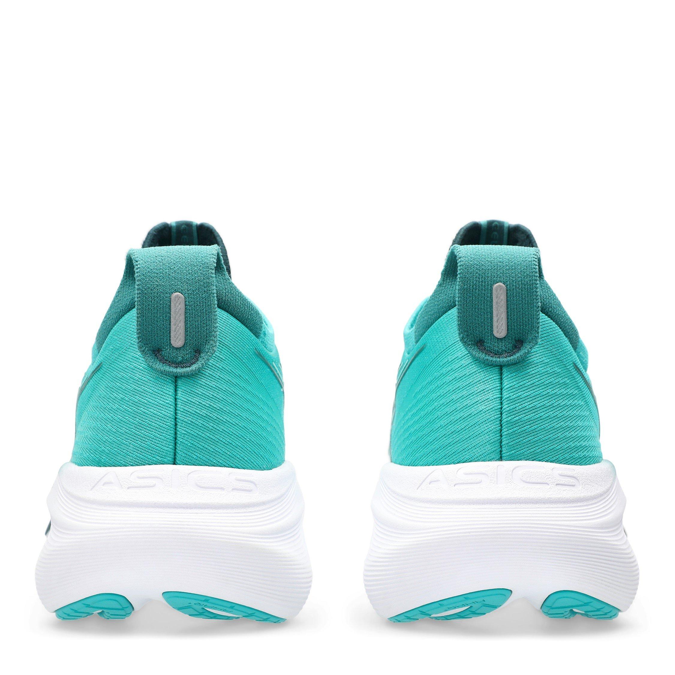 WAVE TEAL/GREEN - Asics - Gel-Nimbus 27 Mens Running Shoes - 7