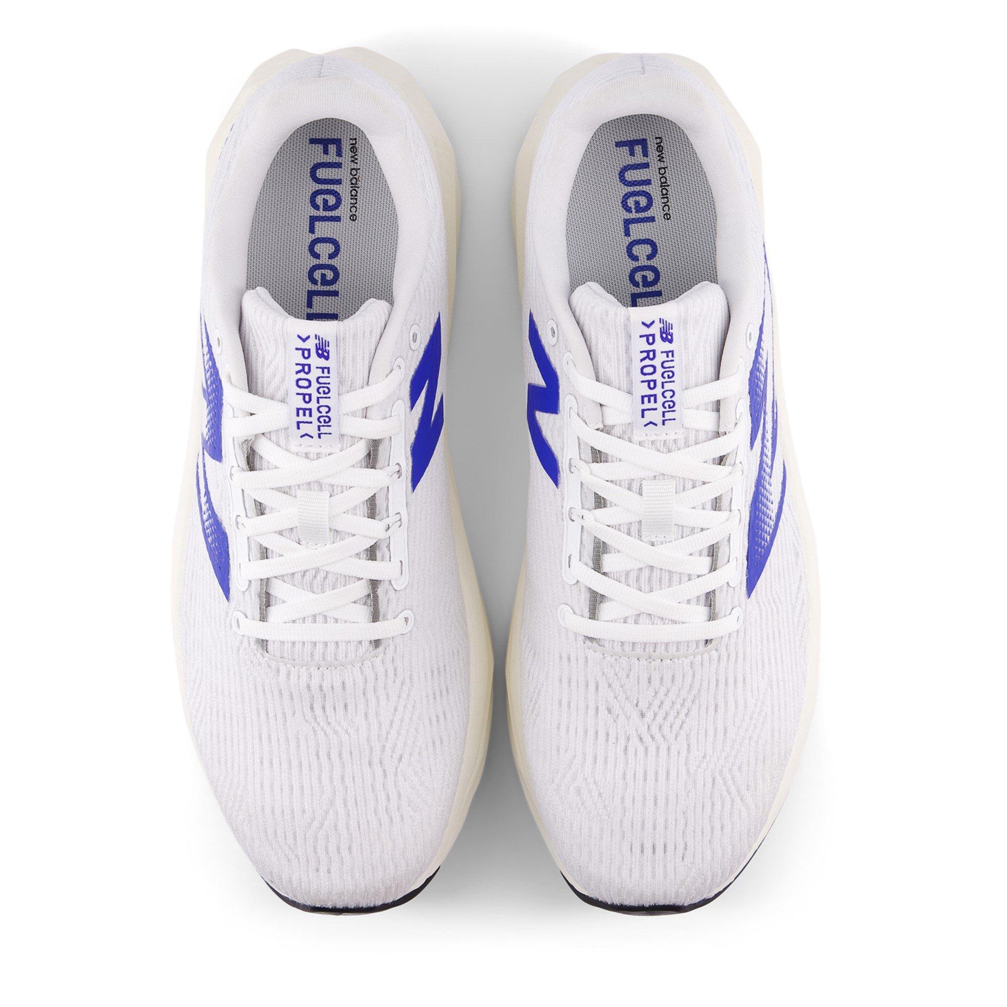 White/Blue - New Balance - FuelCell Propel v5 Running Shoes Mens - 3