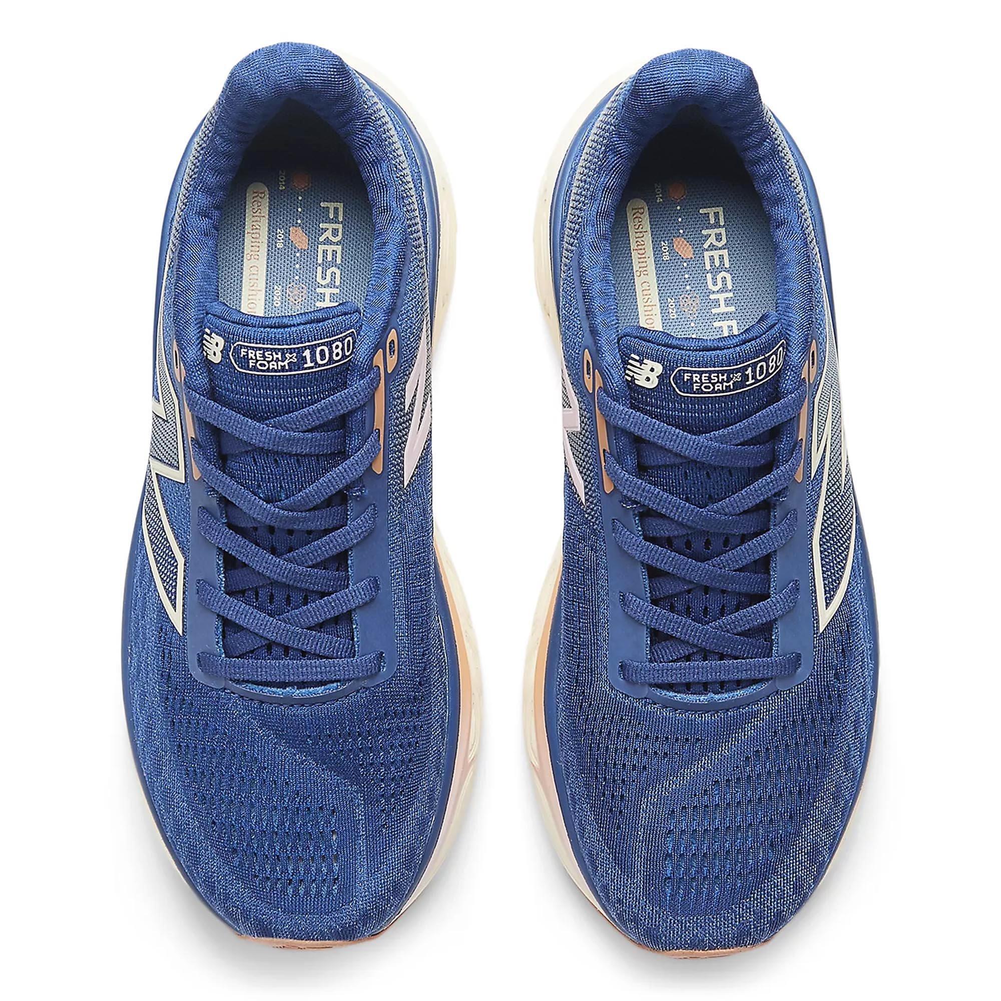 Navy/White - New Balance - Fresh Foam X 1080 v14 Womens Running Shoes - 4