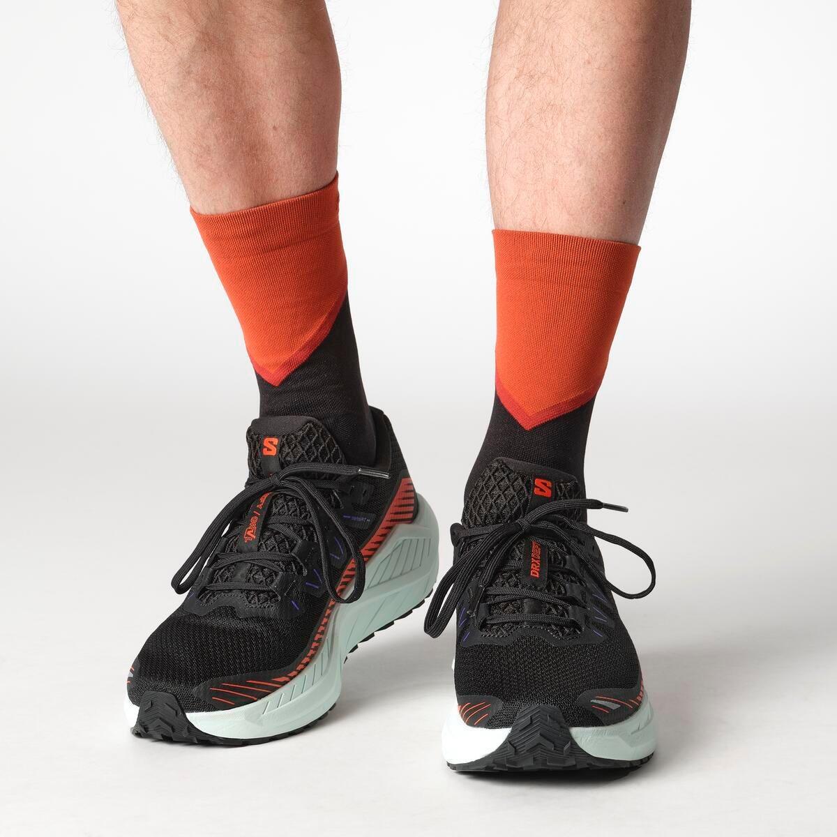 Black/Red - Salomon - DRX GRVL Trail Running Shoes - 7