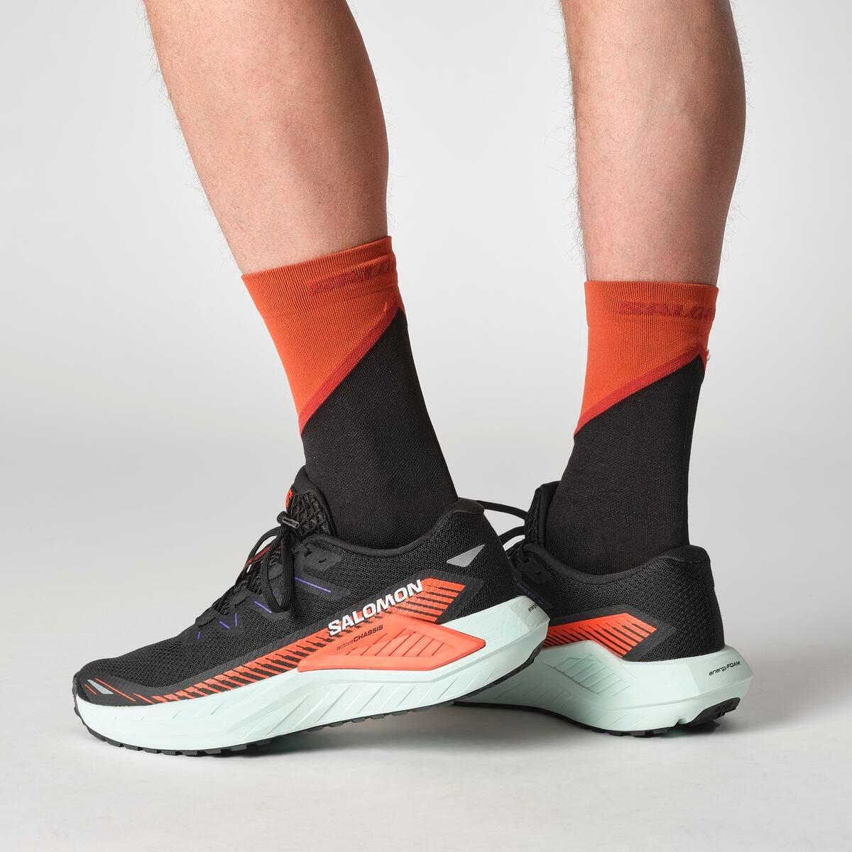 Black/Red - Salomon - DRX GRVL Trail Running Shoes - 8