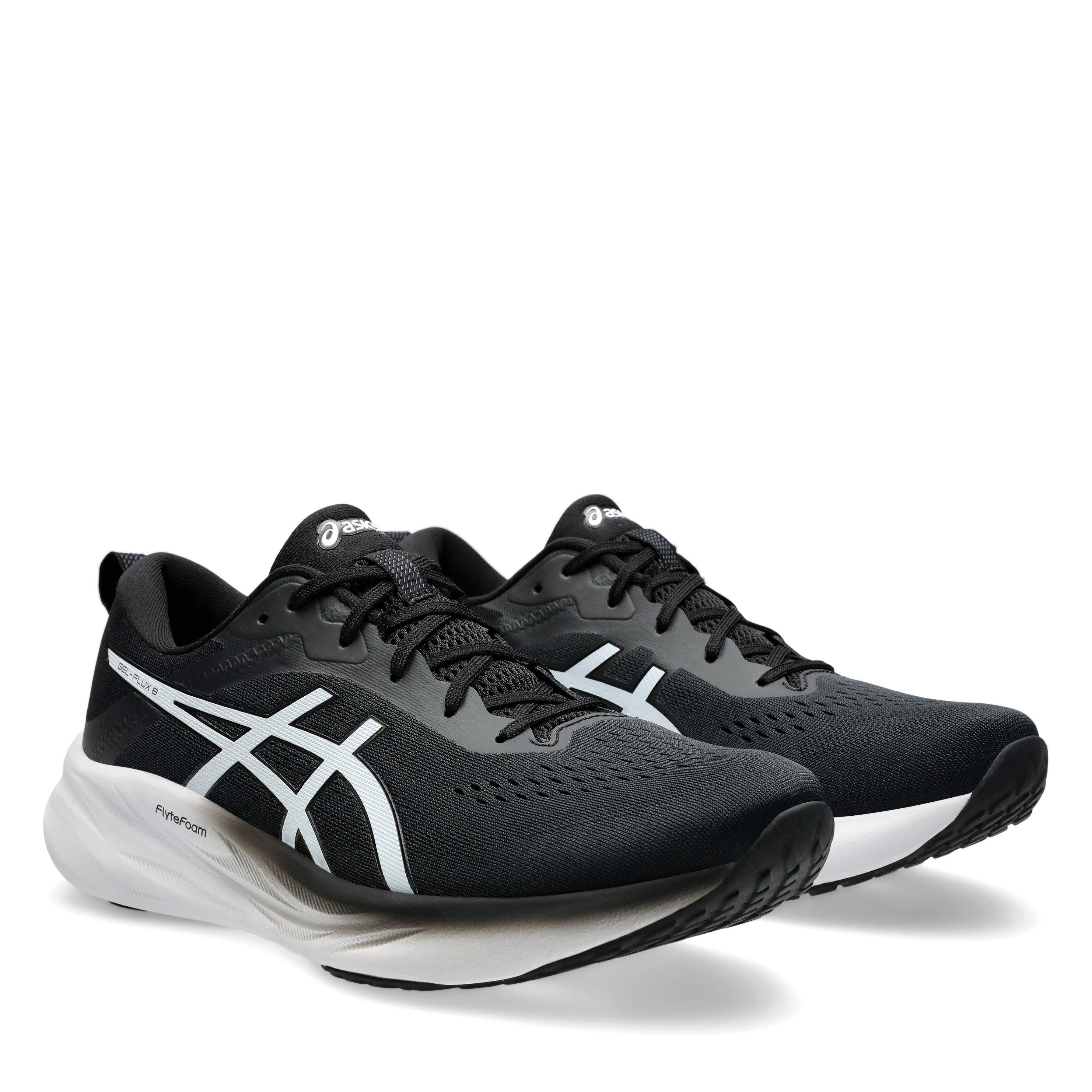 Zwart/Wit - Asics - Gel-Flux 8 Men's Running Shoes - 4