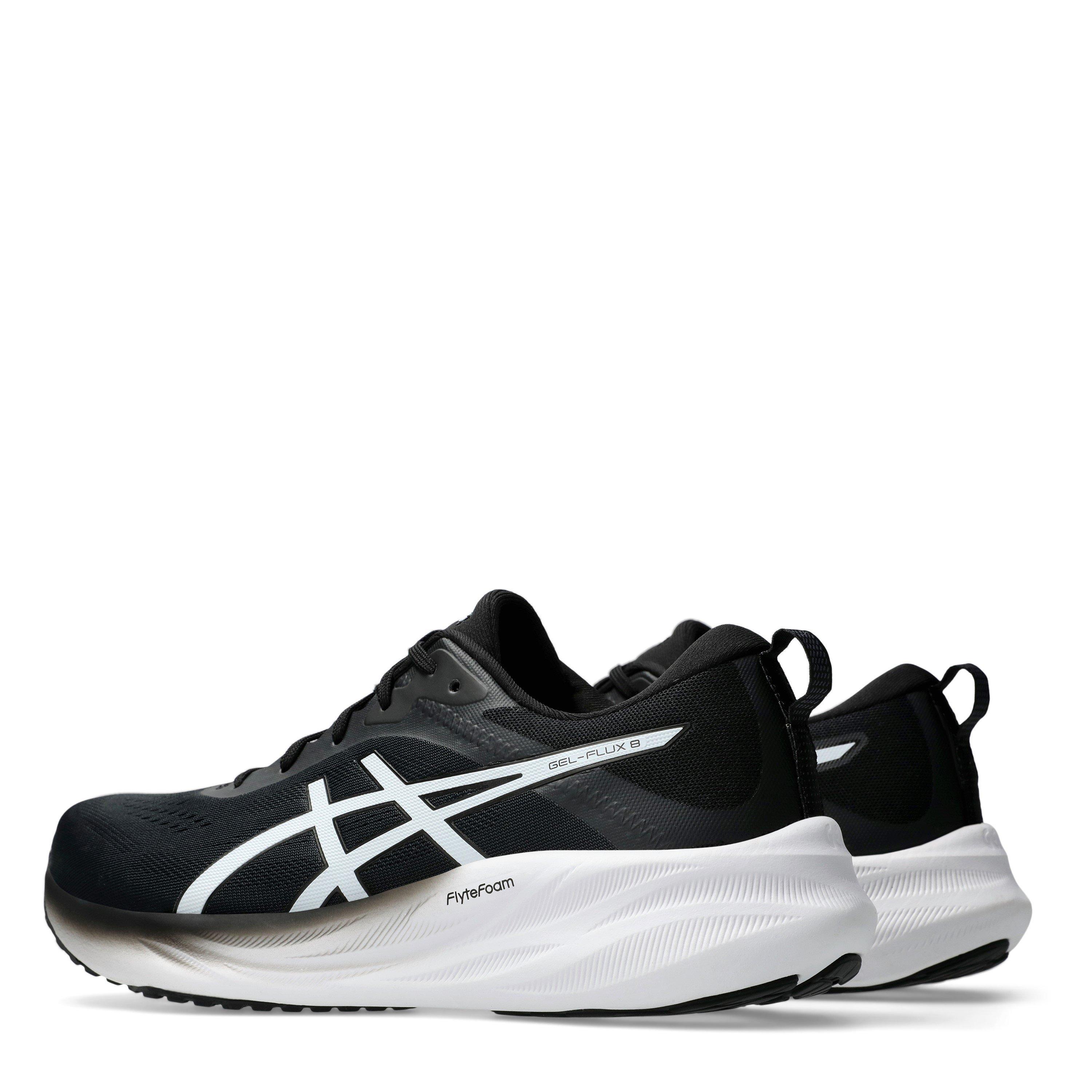 Zwart/Wit - Asics - Gel-Flux 8 Men's Running Shoes - 5