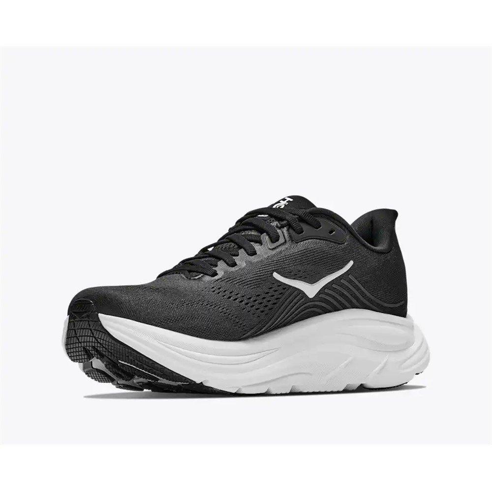 Black/White - Hoka - Men's Clifton 11 Road Running Shoes - 3