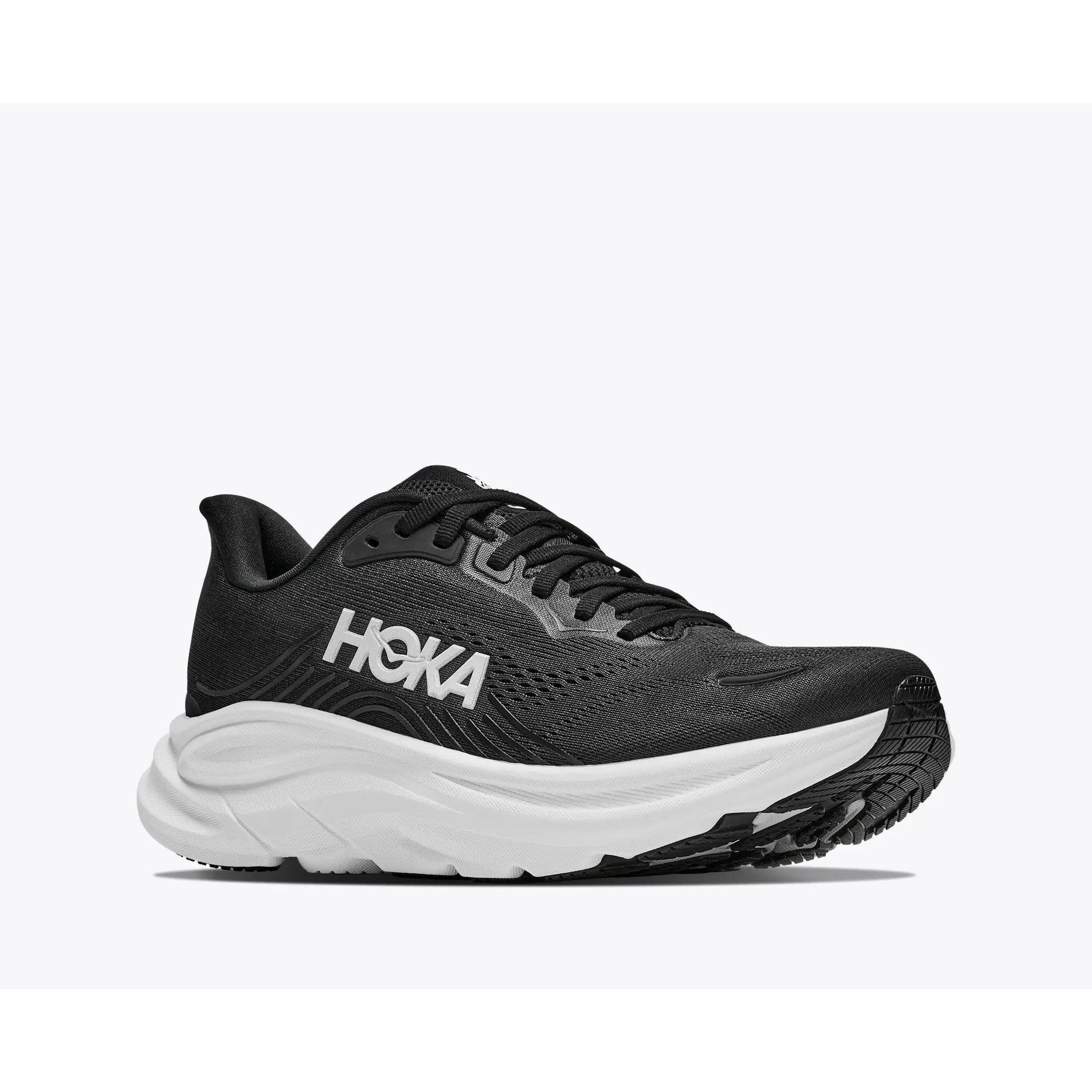 Black/White - Hoka - Men's Clifton 11 Road Running Shoes - 6
