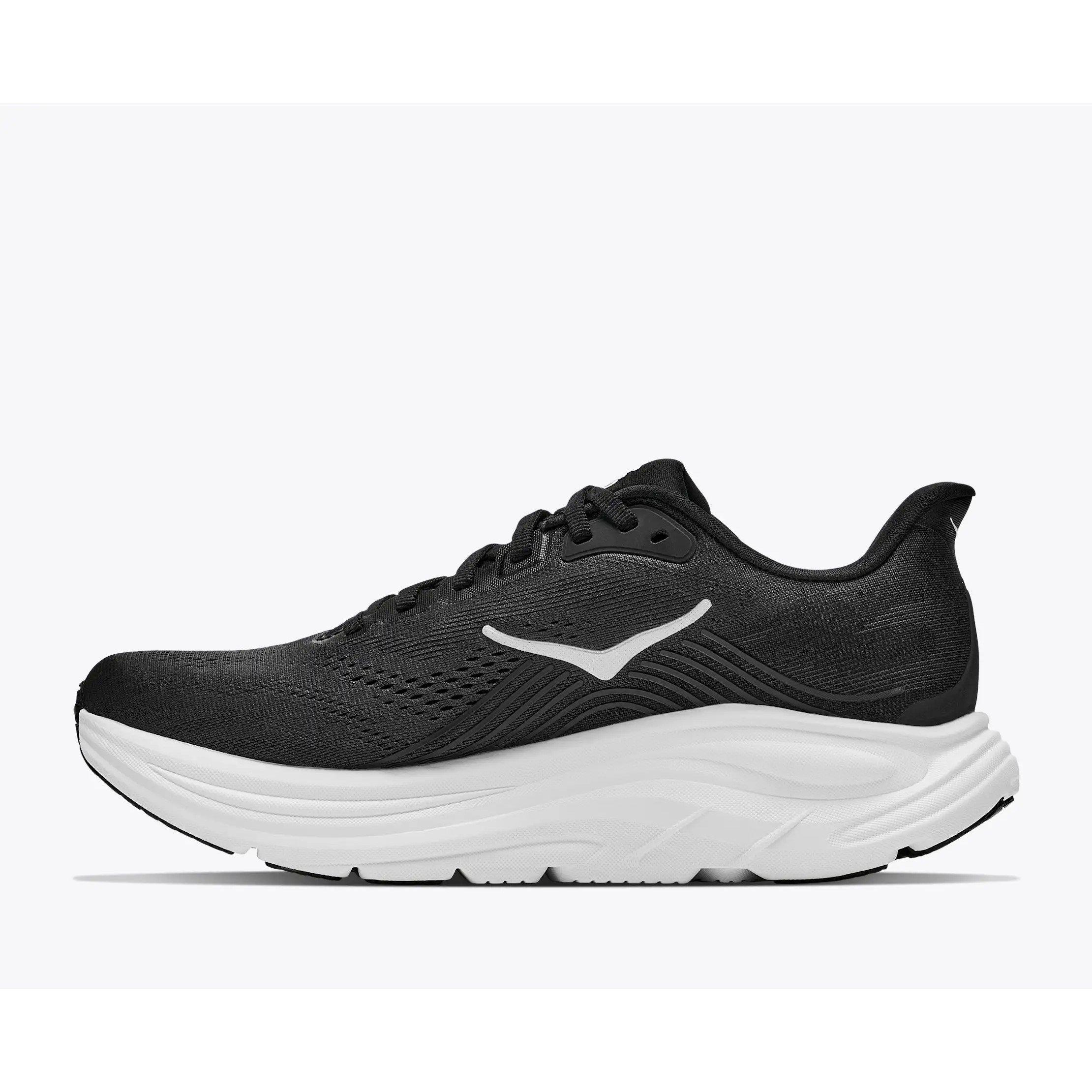 Black/White - Hoka - Men's Clifton 11 Road Running Shoes - 8