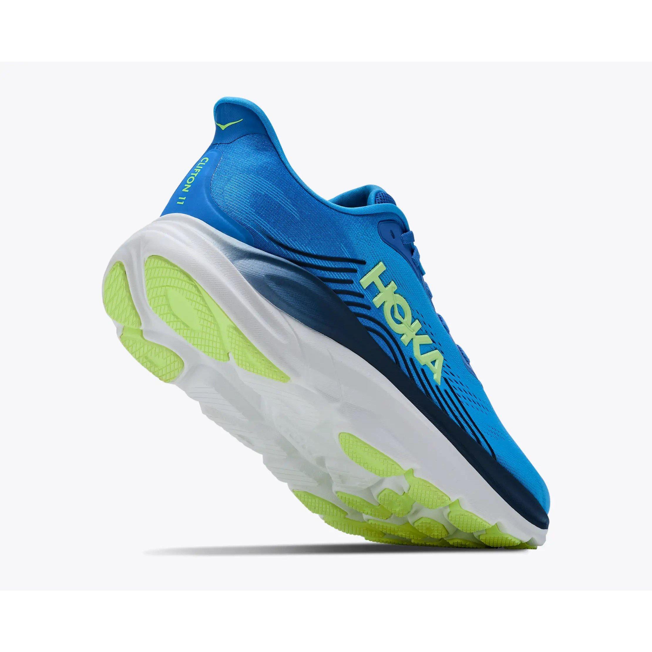 Blue/Cobalt - Hoka - Men's Clifton 11 Road Running Shoes - 4