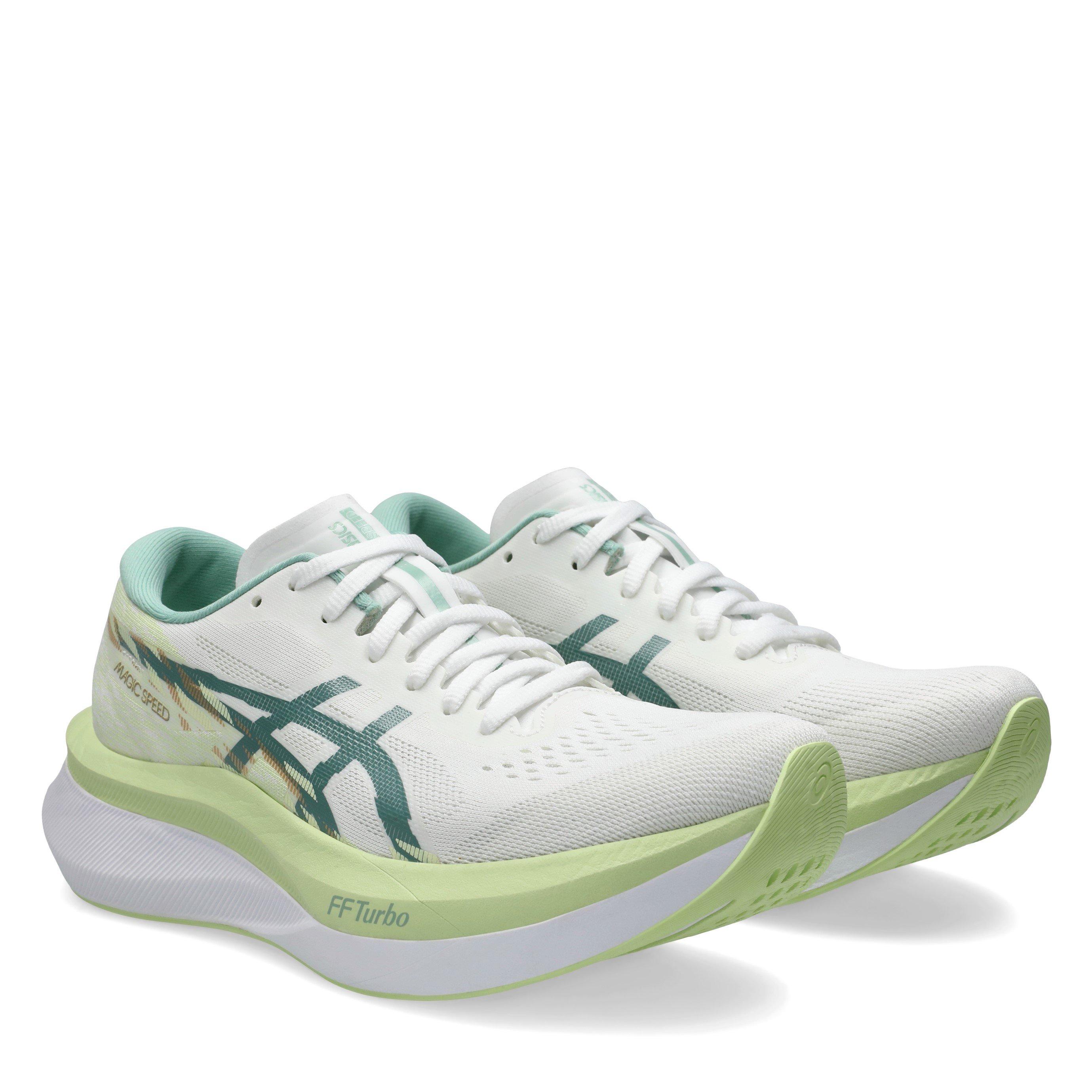 Branco/Celadon - Asics - Magic Speed 4 Trainers Womens - 4