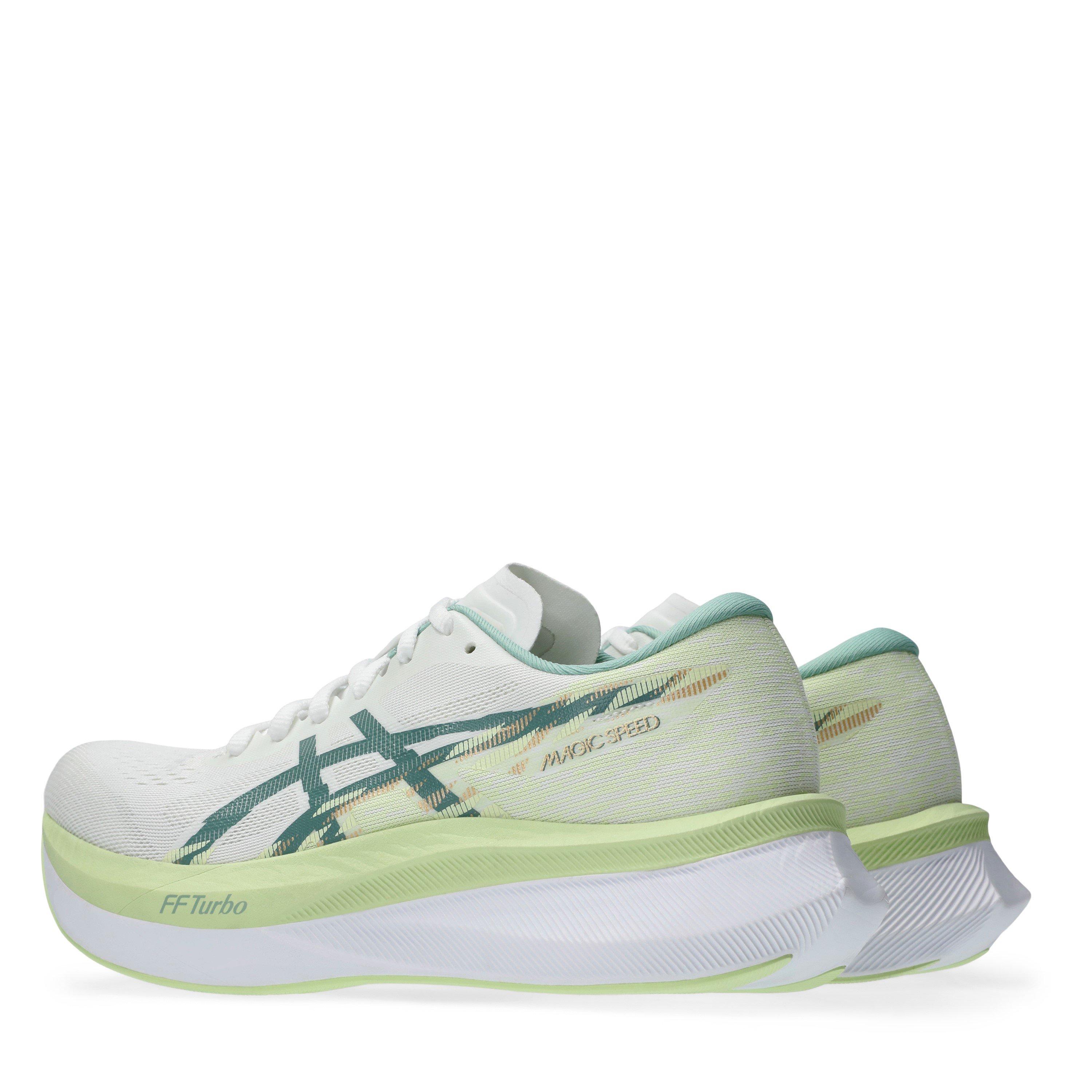 Branco/Celadon - Asics - Magic Speed 4 Trainers Womens - 5