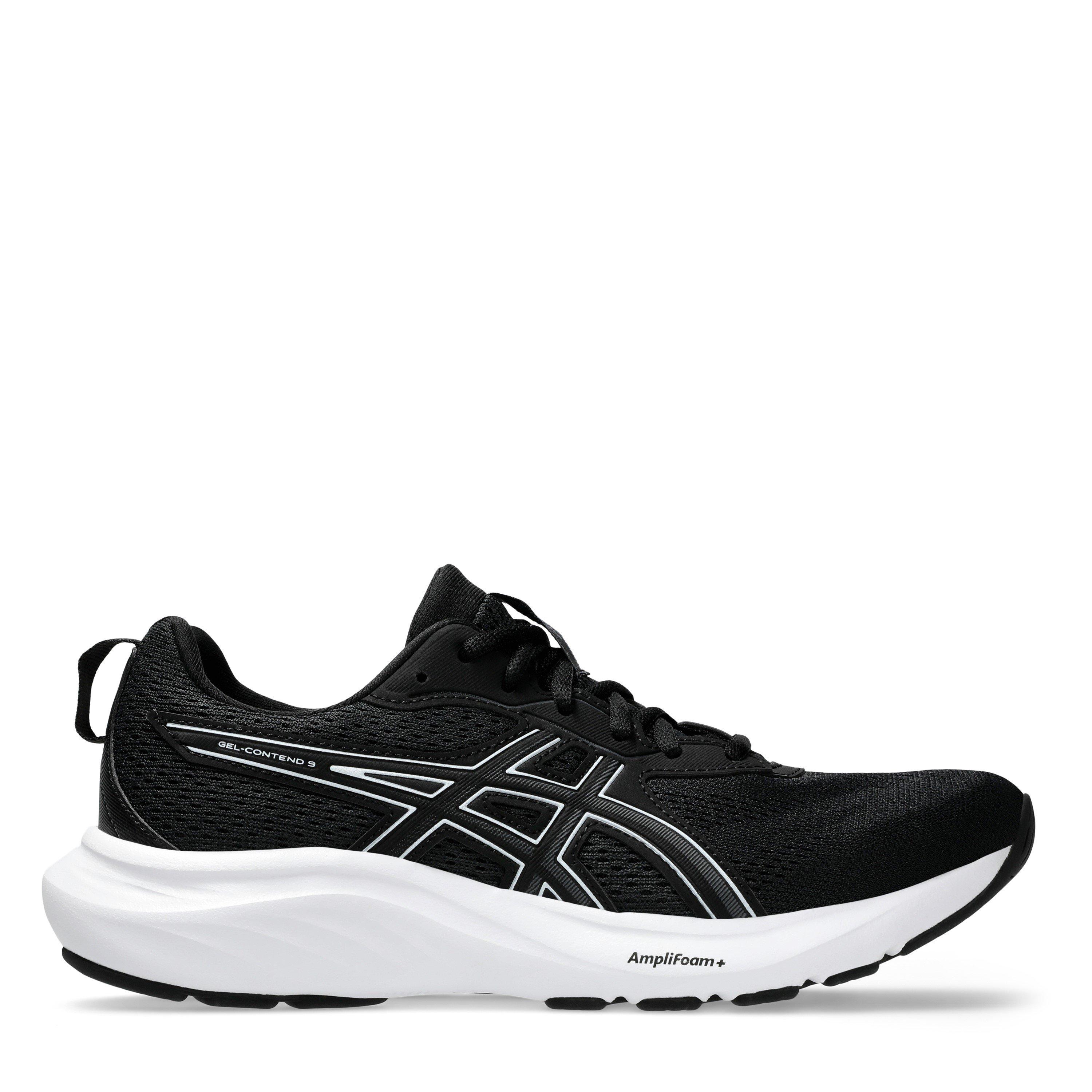 Black/White - Asics - Gel-Contend 9 Womens Running Shoes - 1