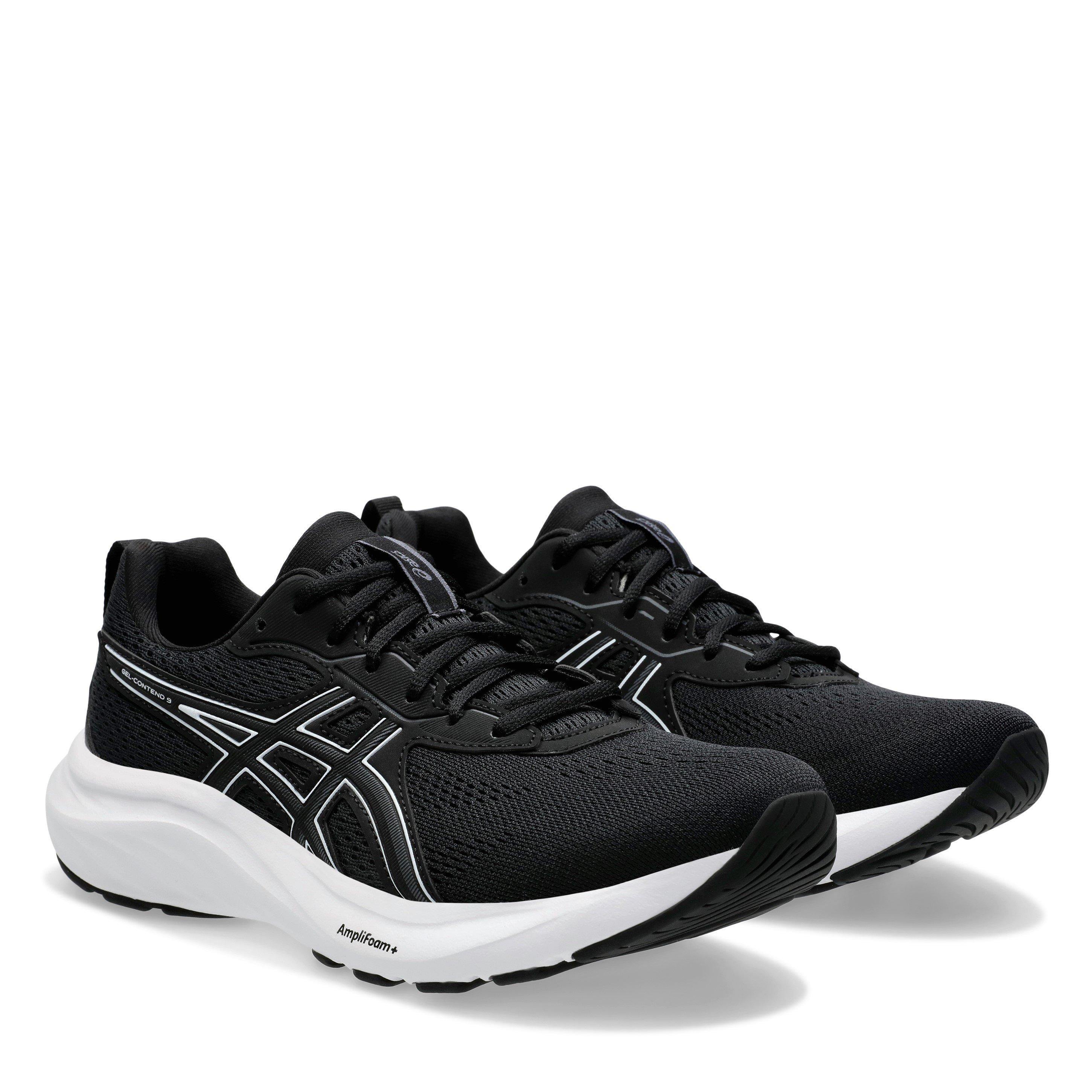 Black/White - Asics - Gel-Contend 9 Mens Running Shoes - 4