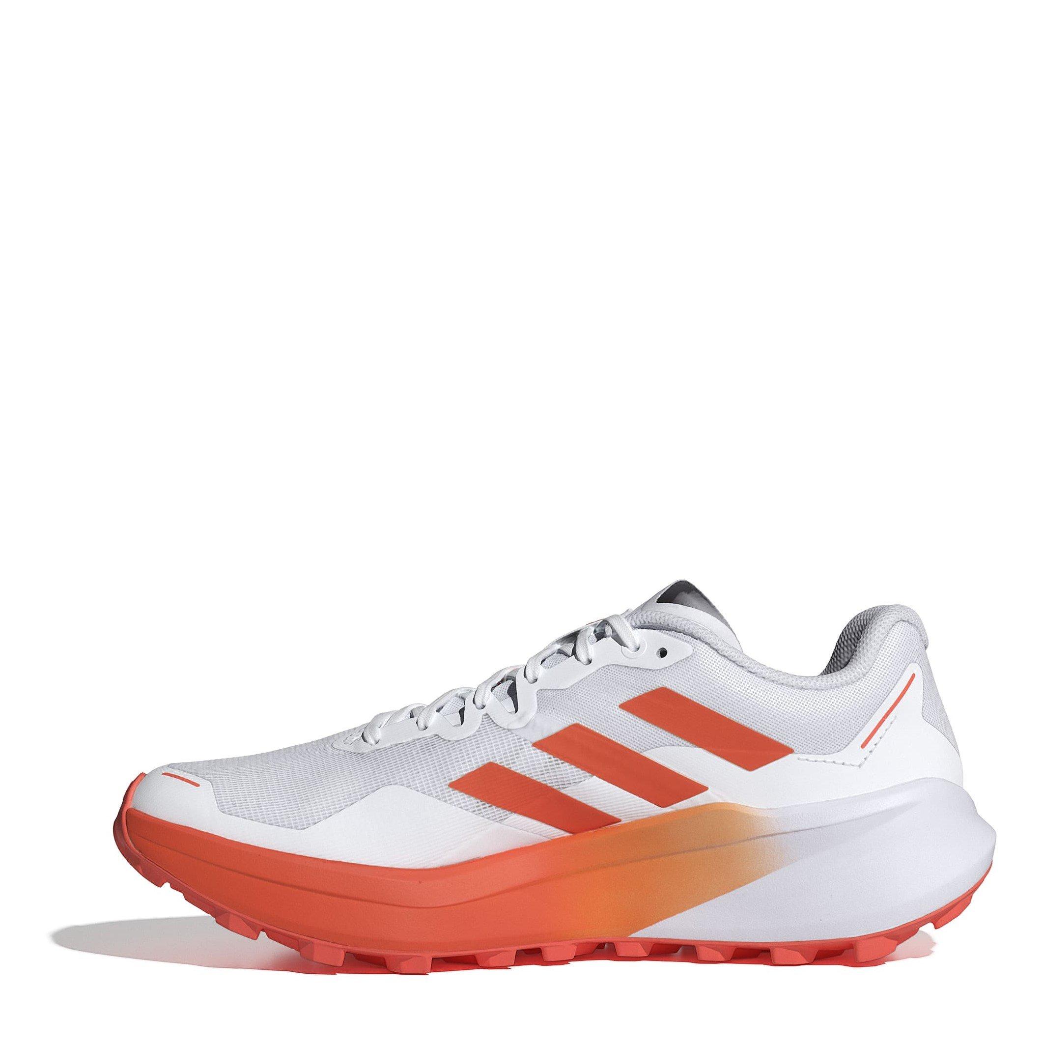 White/Orange - adidas - Terrex Agravic 3 Mens Trail Running Shoes - 2