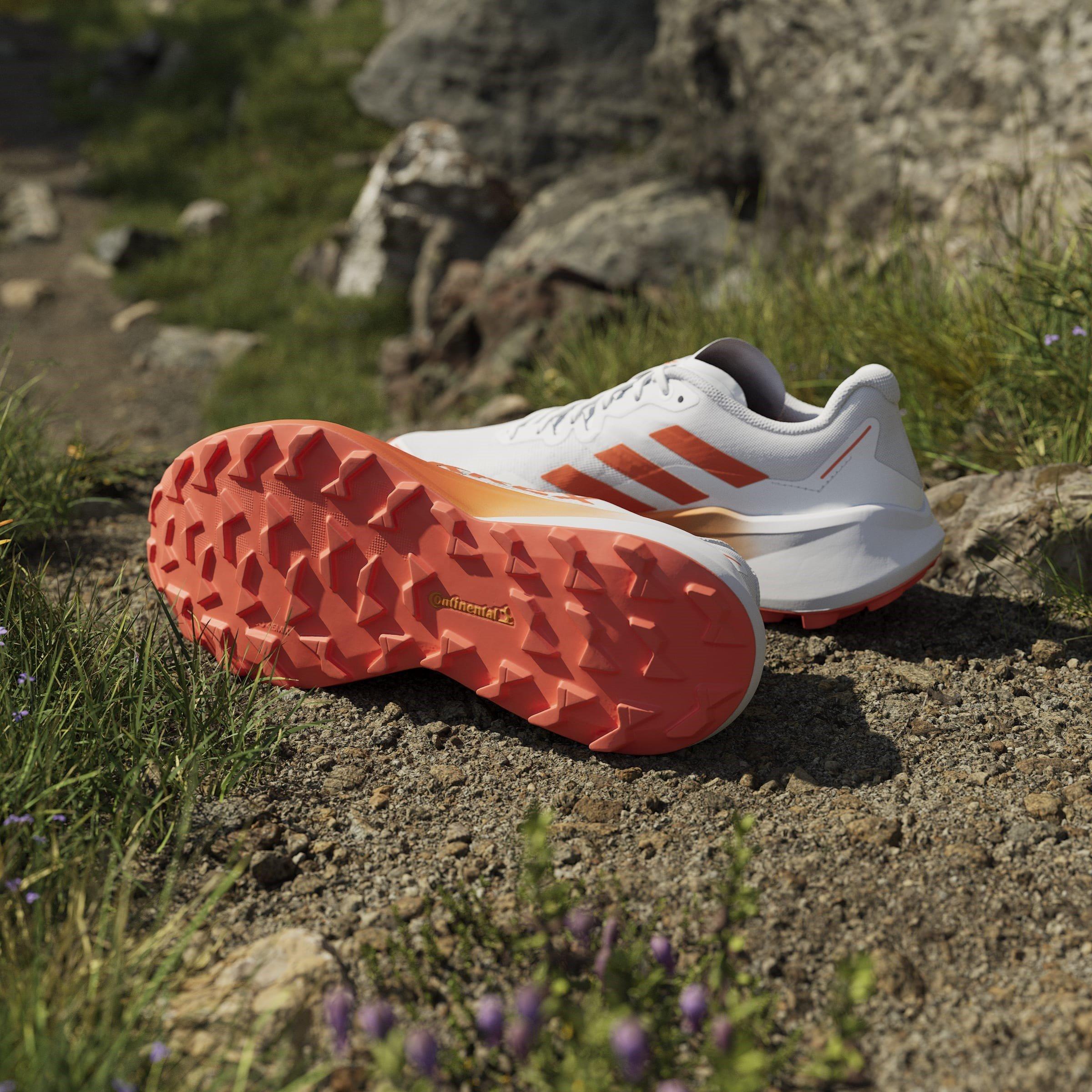 White/Orange - adidas - Terrex Agravic 3 Mens Trail Running Shoes - 12