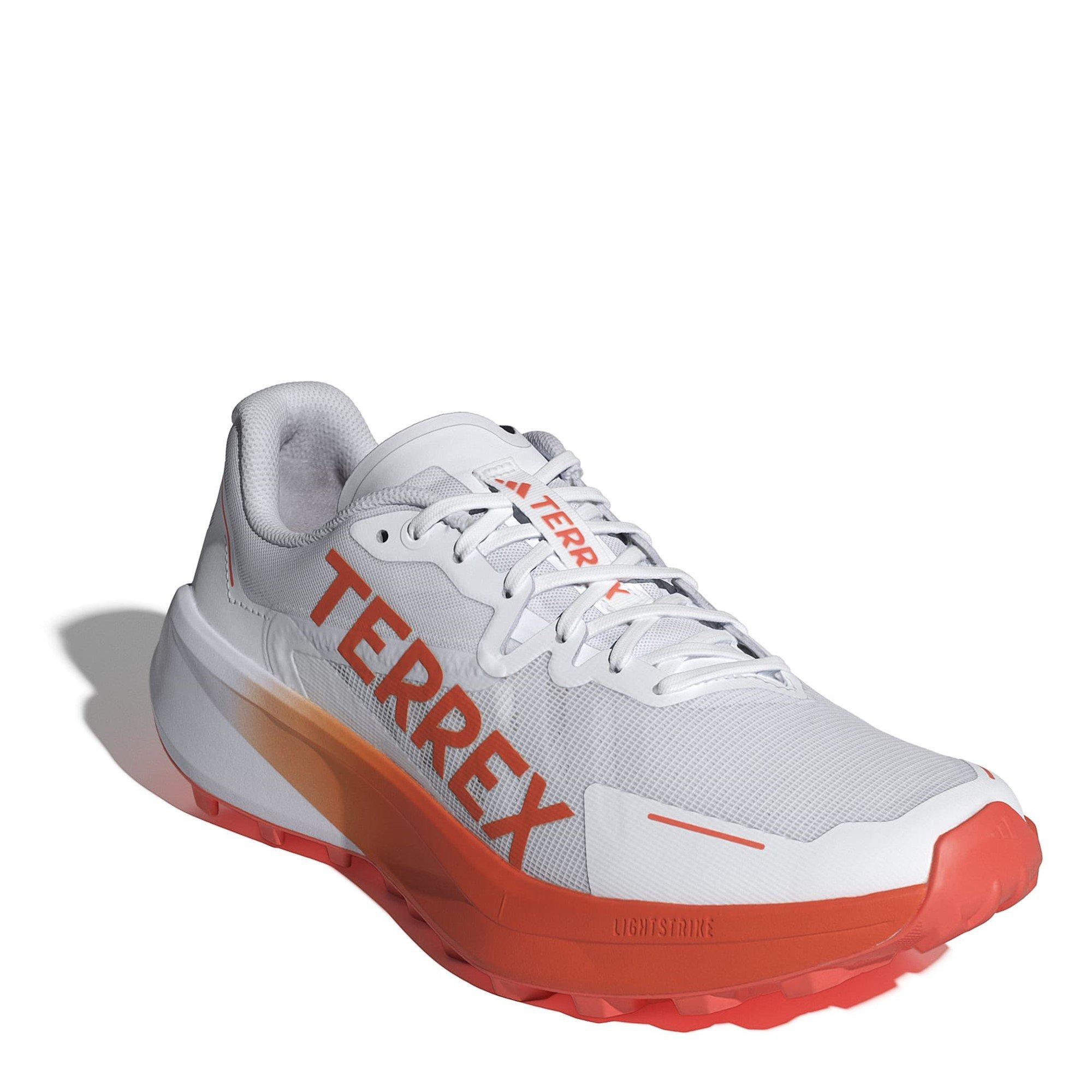White/Orange - adidas - Terrex Agravic 3 Mens Trail Running Shoes - 3