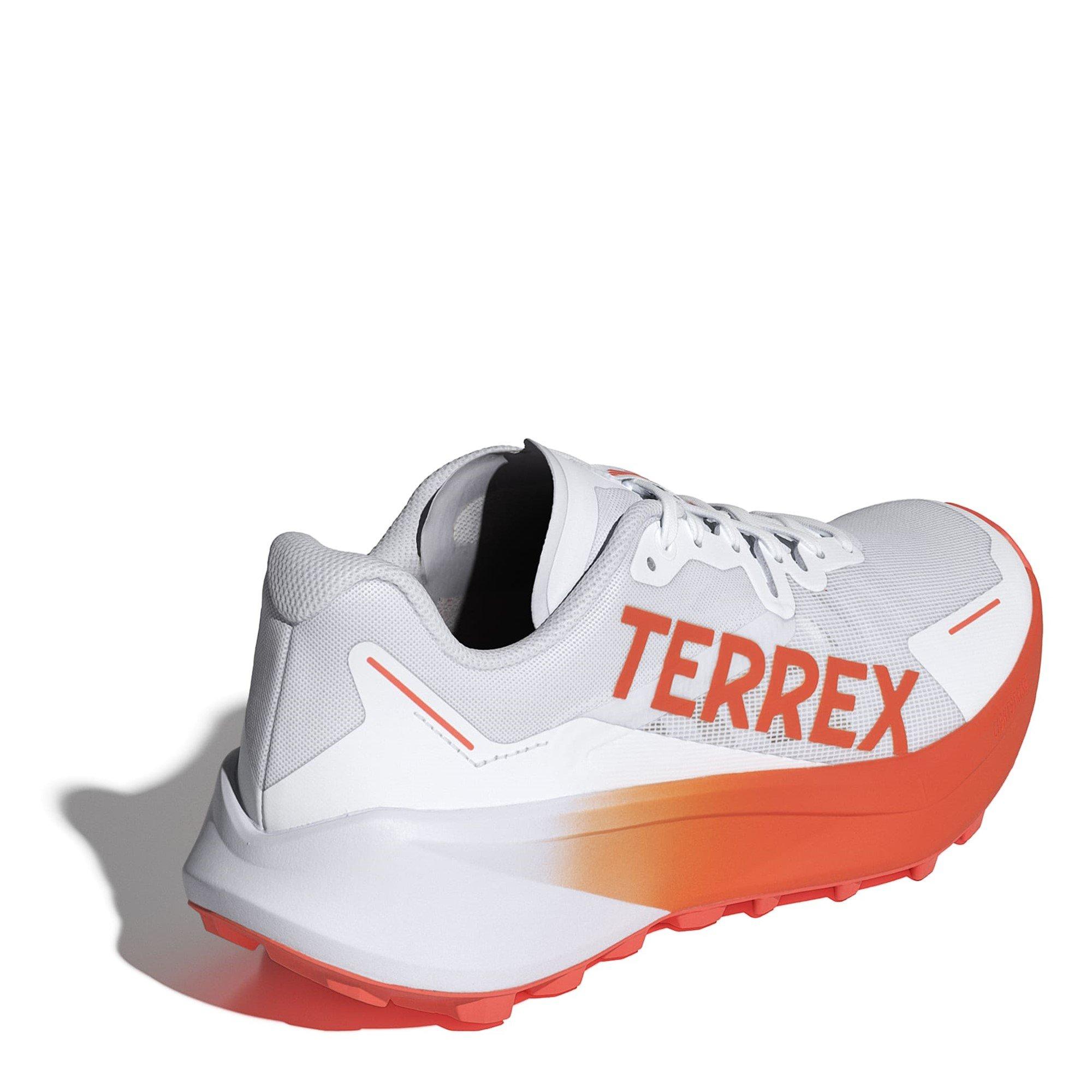 White/Orange - adidas - Terrex Agravic 3 Mens Trail Running Shoes - 4