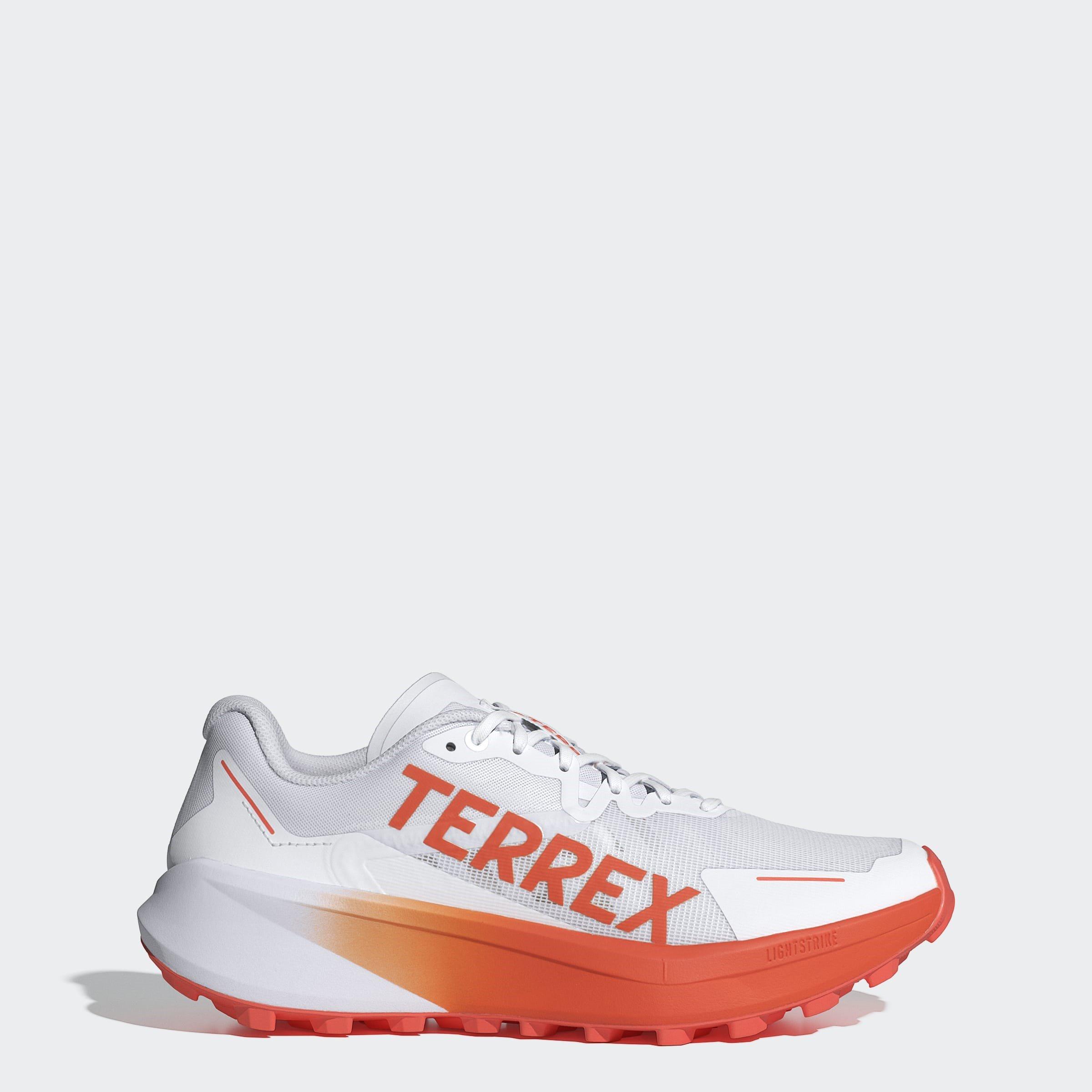 White/Orange - adidas - Terrex Agravic 3 Mens Trail Running Shoes - 10