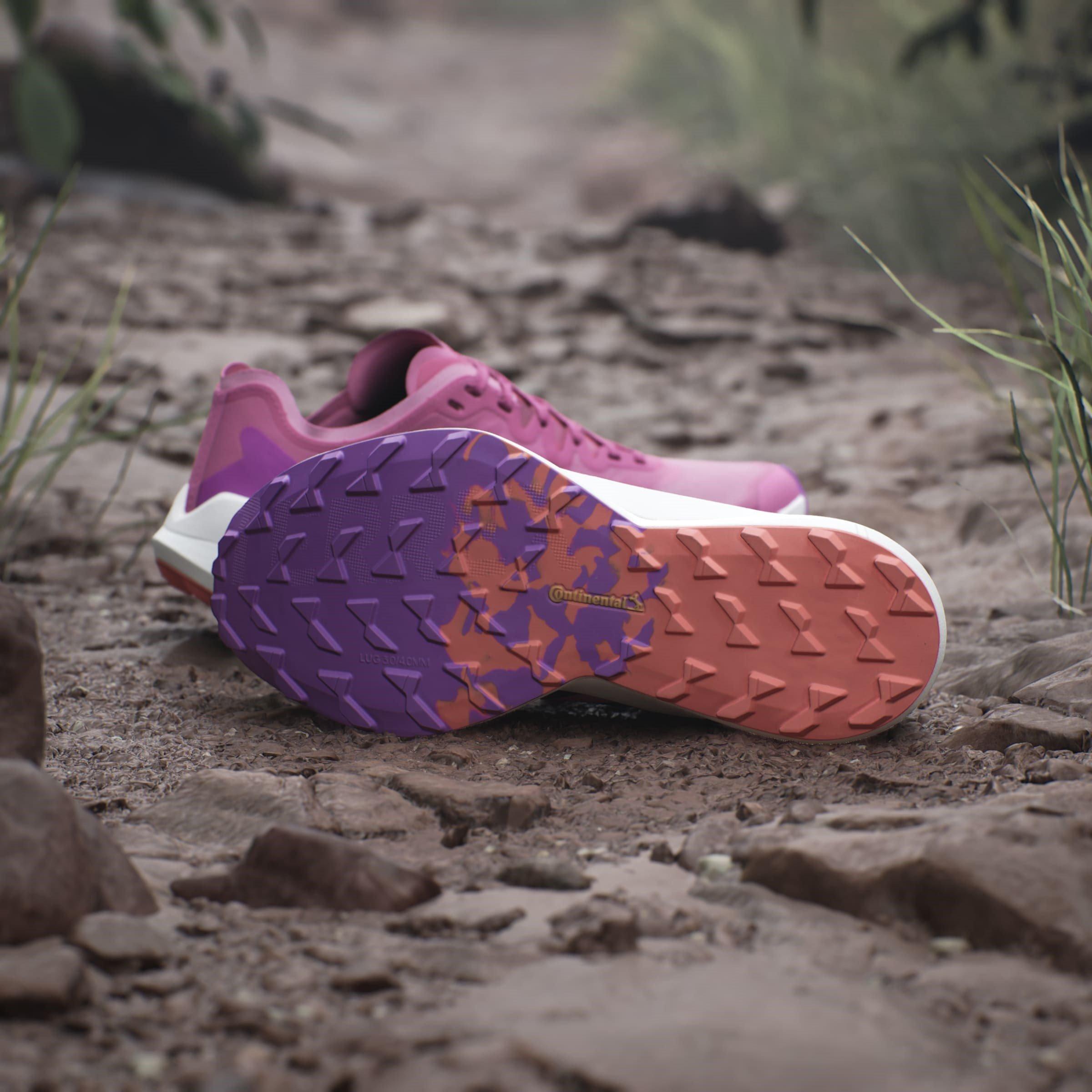 Pink Fusion - adidas - Terrex Agravic Speed Trail Running Shoes Womens - 11