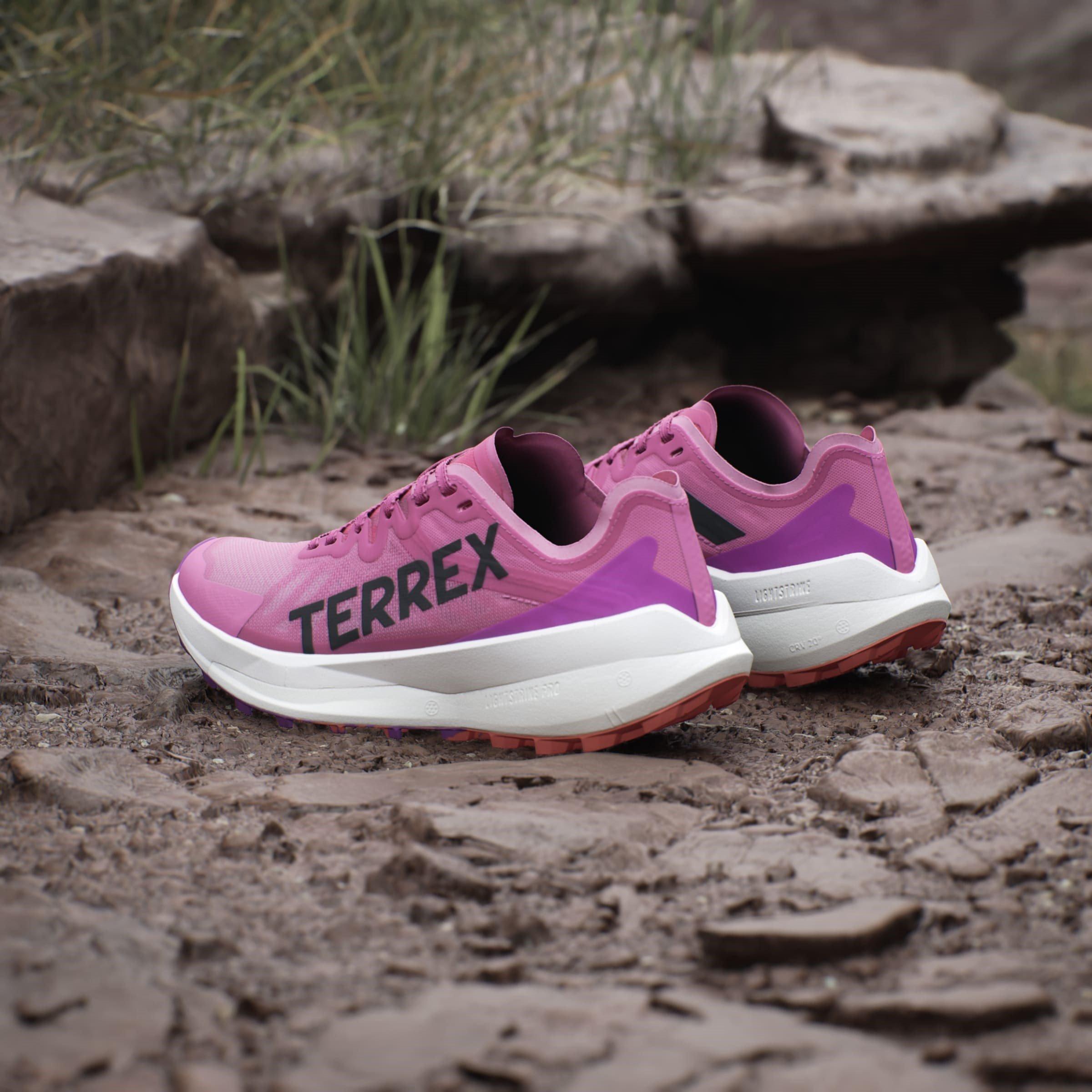 Pink Fusion - adidas - Terrex Agravic Speed Trail Running Shoes Womens - 13