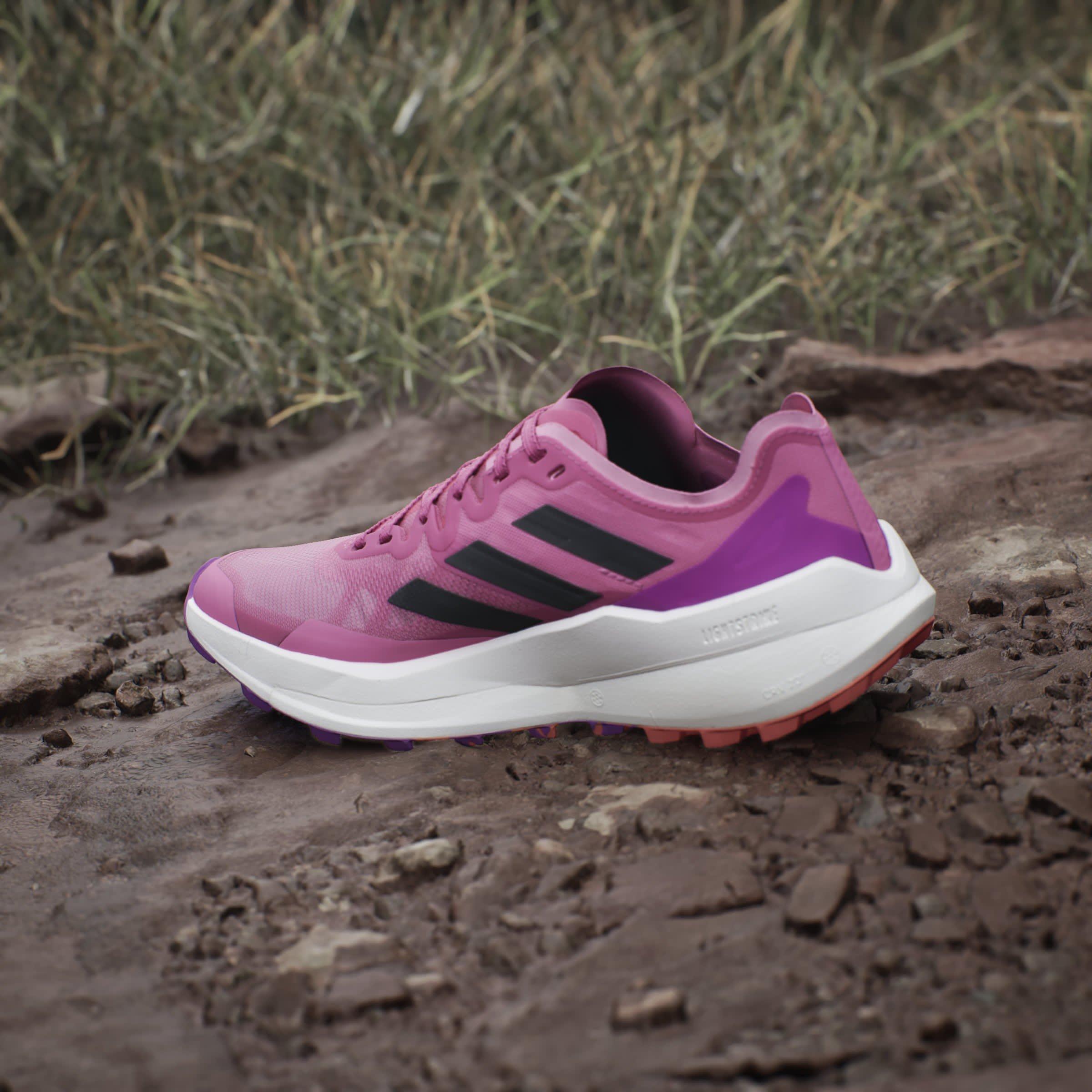 Pink Fusion - adidas - Terrex Agravic Speed Trail Running Shoes Womens - 14