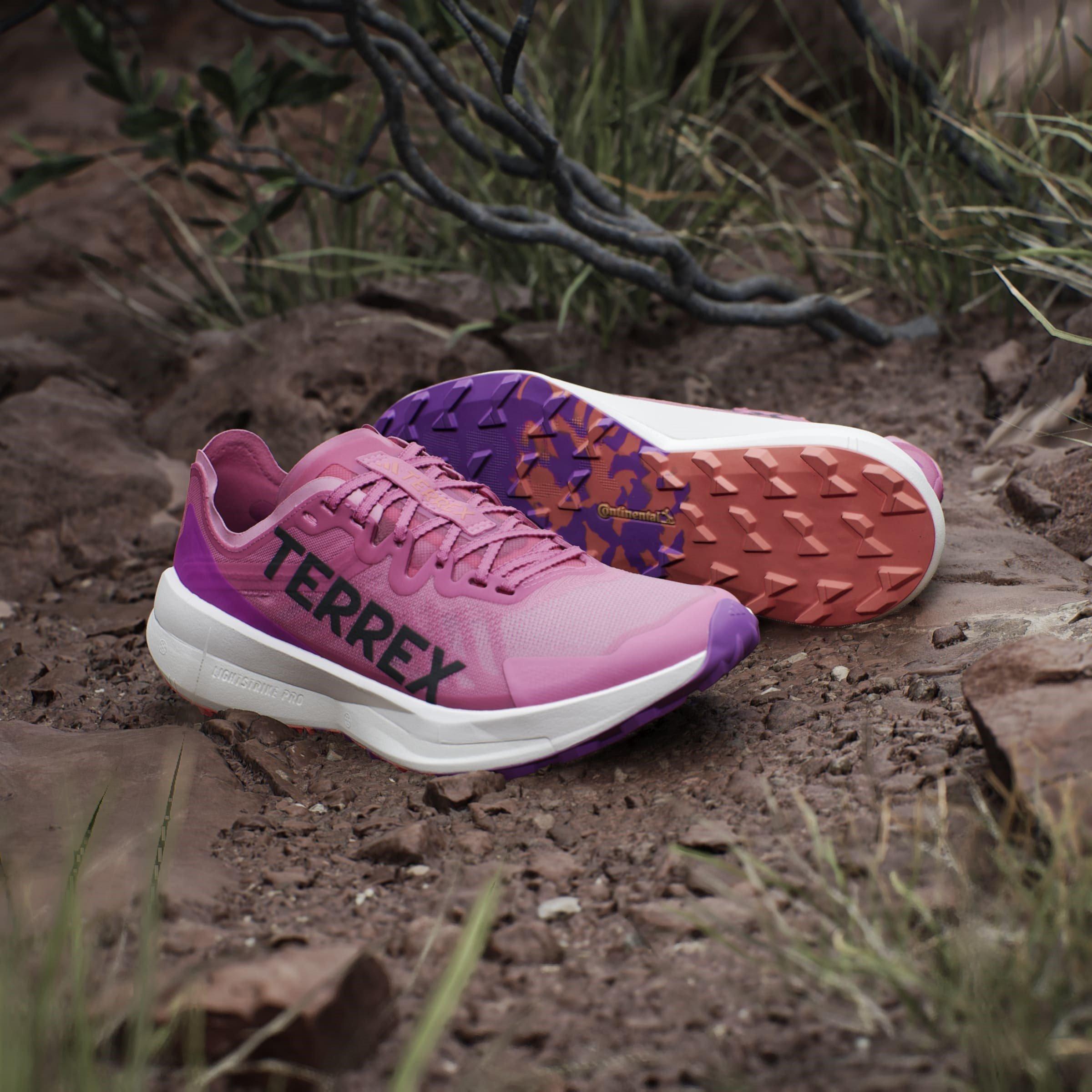 Pink Fusion - adidas - Terrex Agravic Speed Trail Running Shoes Womens - 15