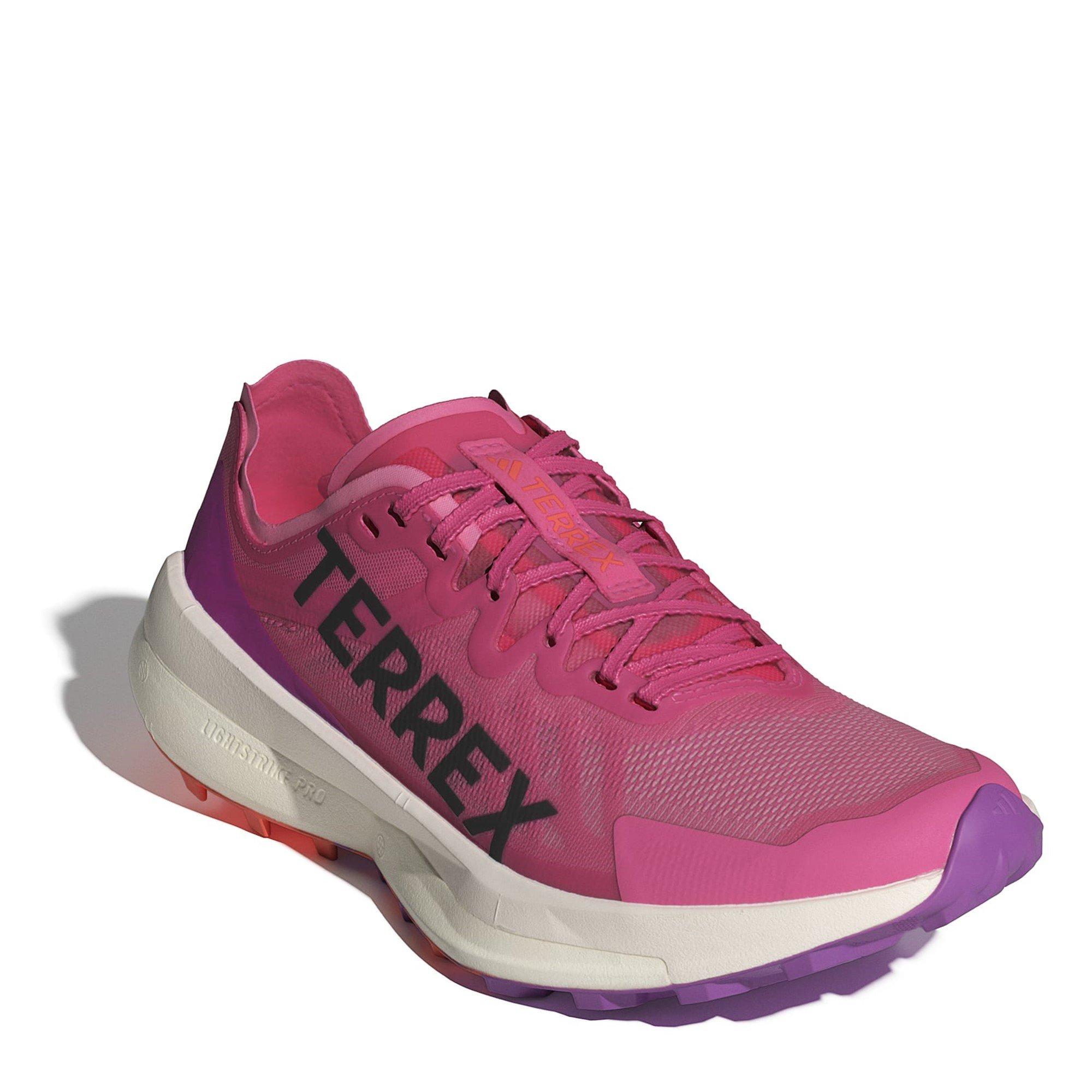 Pink Fusion - adidas - Terrex Agravic Speed Trail Running Shoes Womens - 3