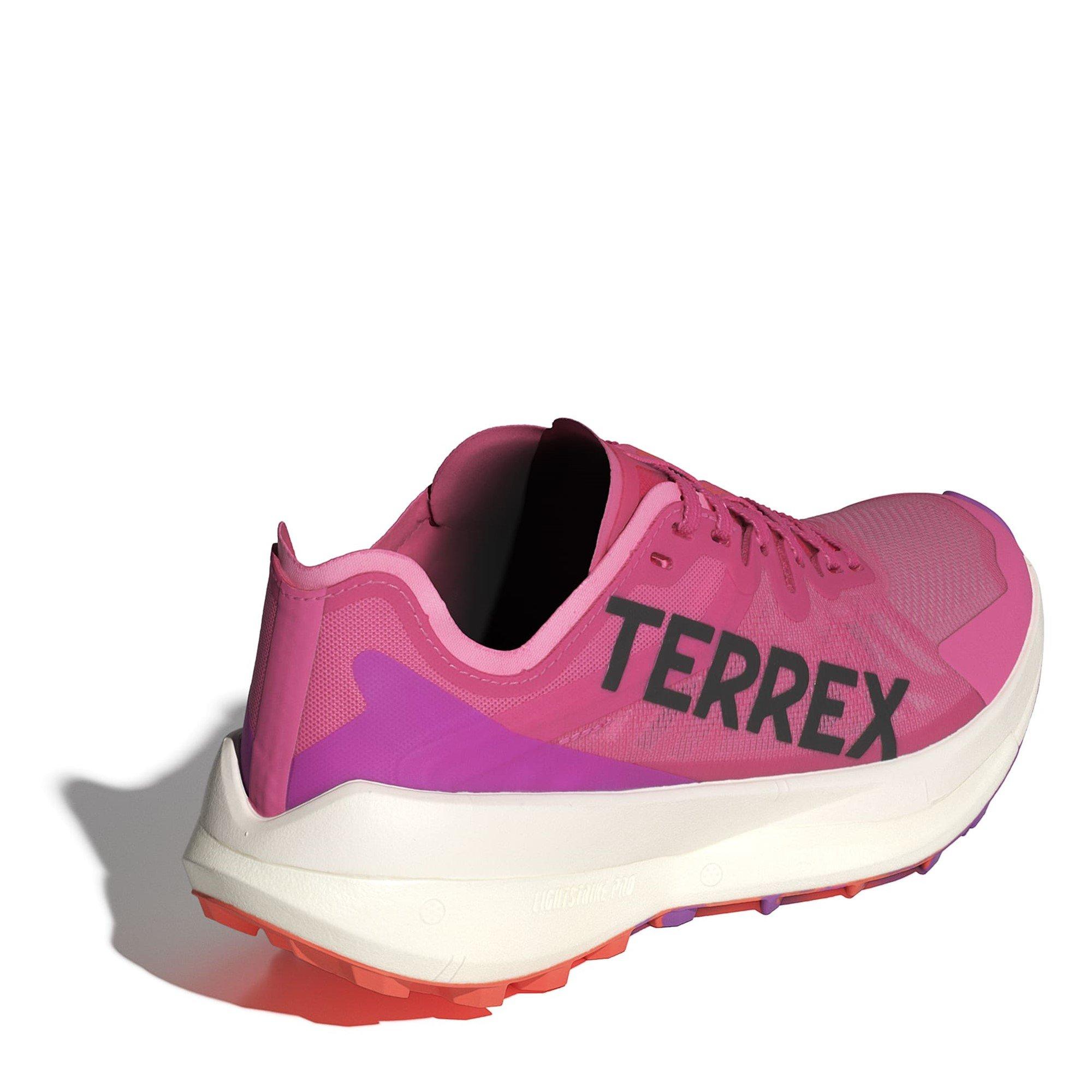 Pink Fusion - adidas - Terrex Agravic Speed Trail Running Shoes Womens - 4