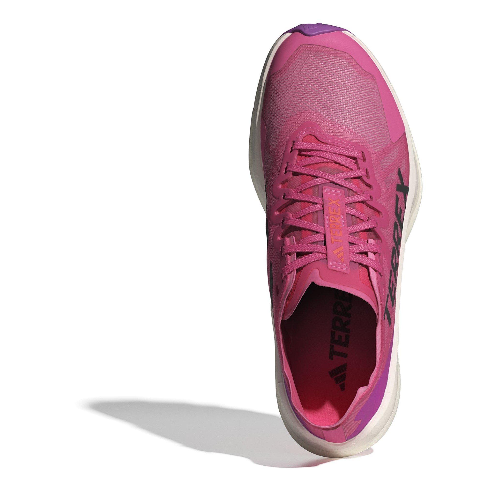 Pink Fusion - adidas - Terrex Agravic Speed Trail Running Shoes Womens - 5