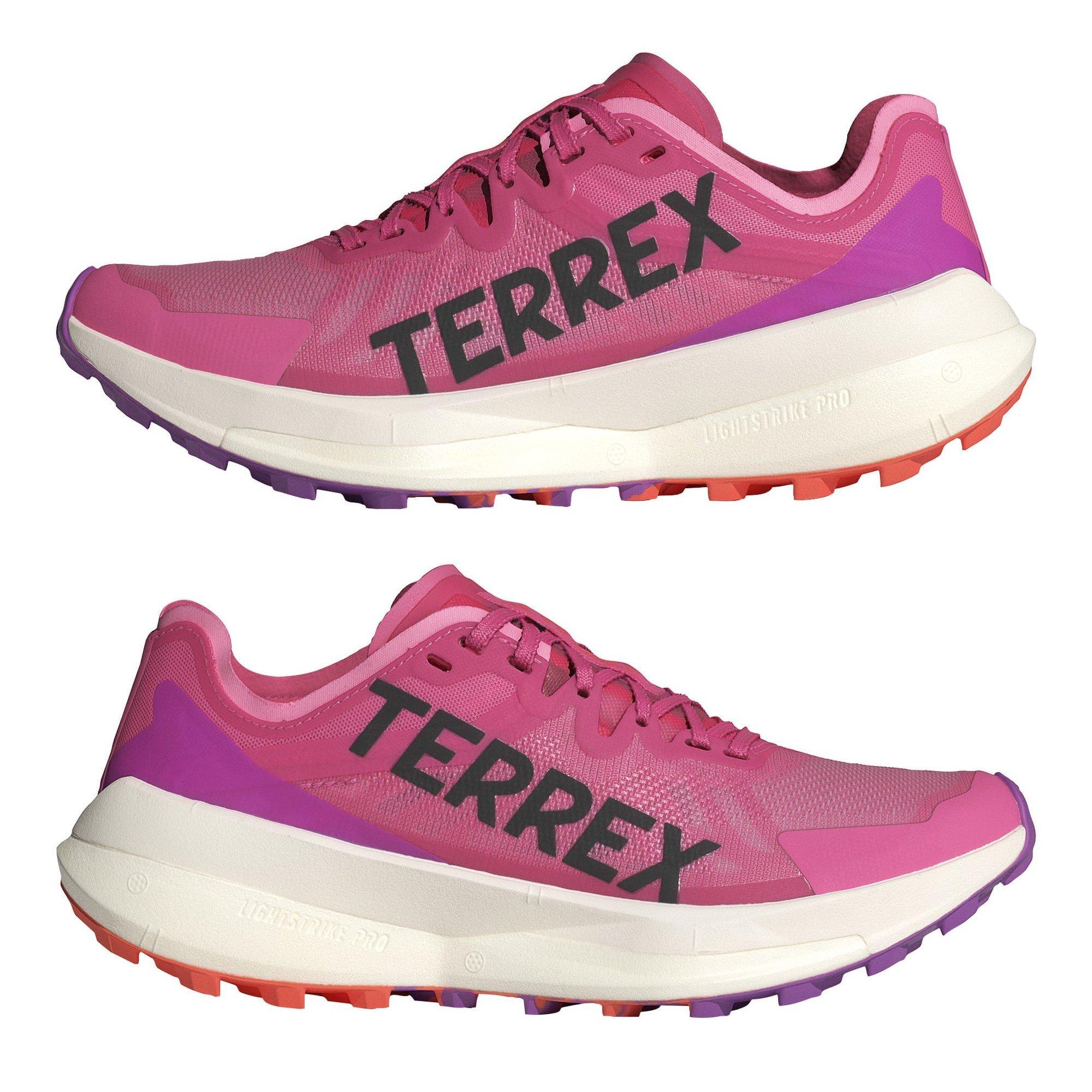 Pink Fusion - adidas - Terrex Agravic Speed Trail Running Shoes Womens - 8
