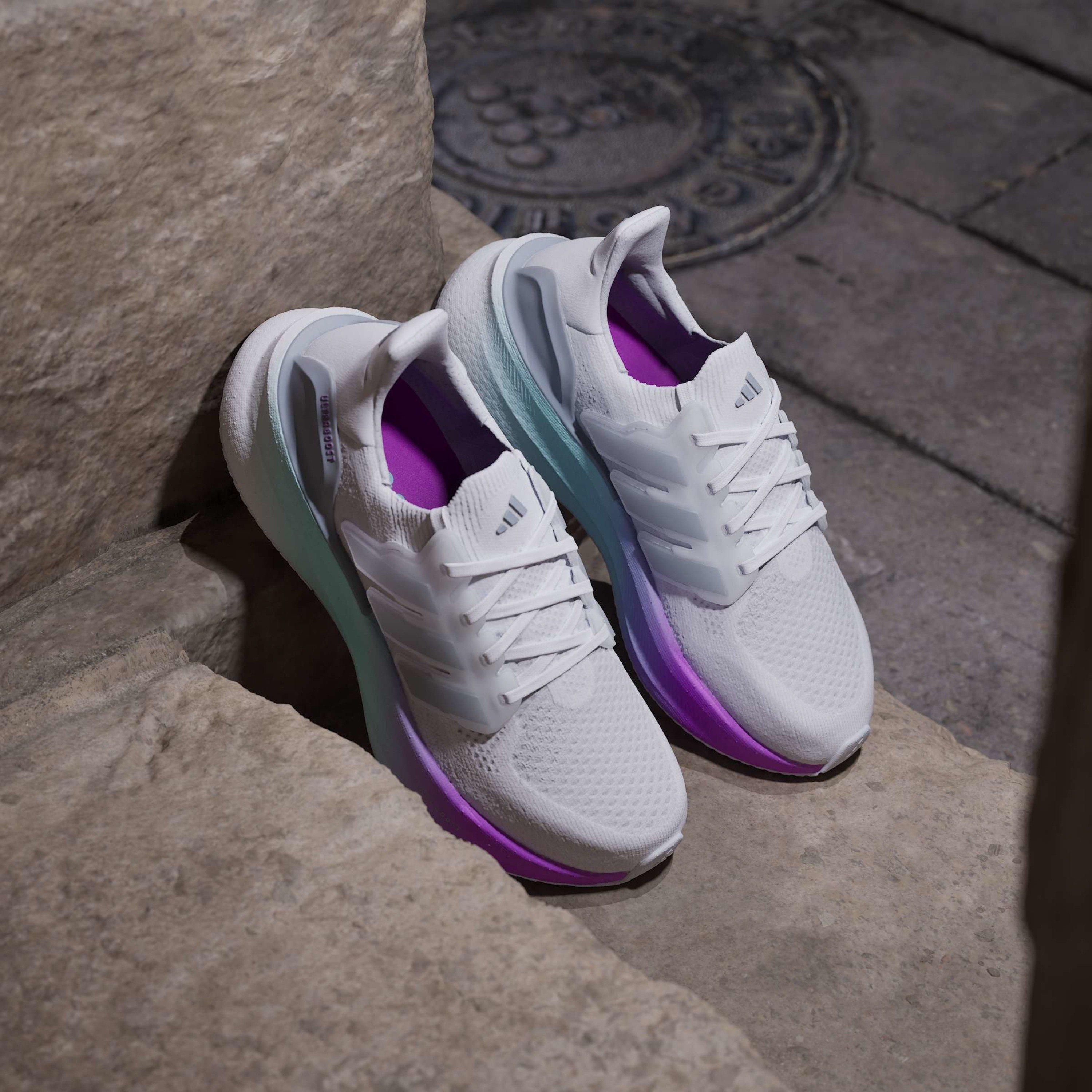 Hvid/Sølv/Lilla - adidas - Ultraboost 5 Running Shoes Womens - 12