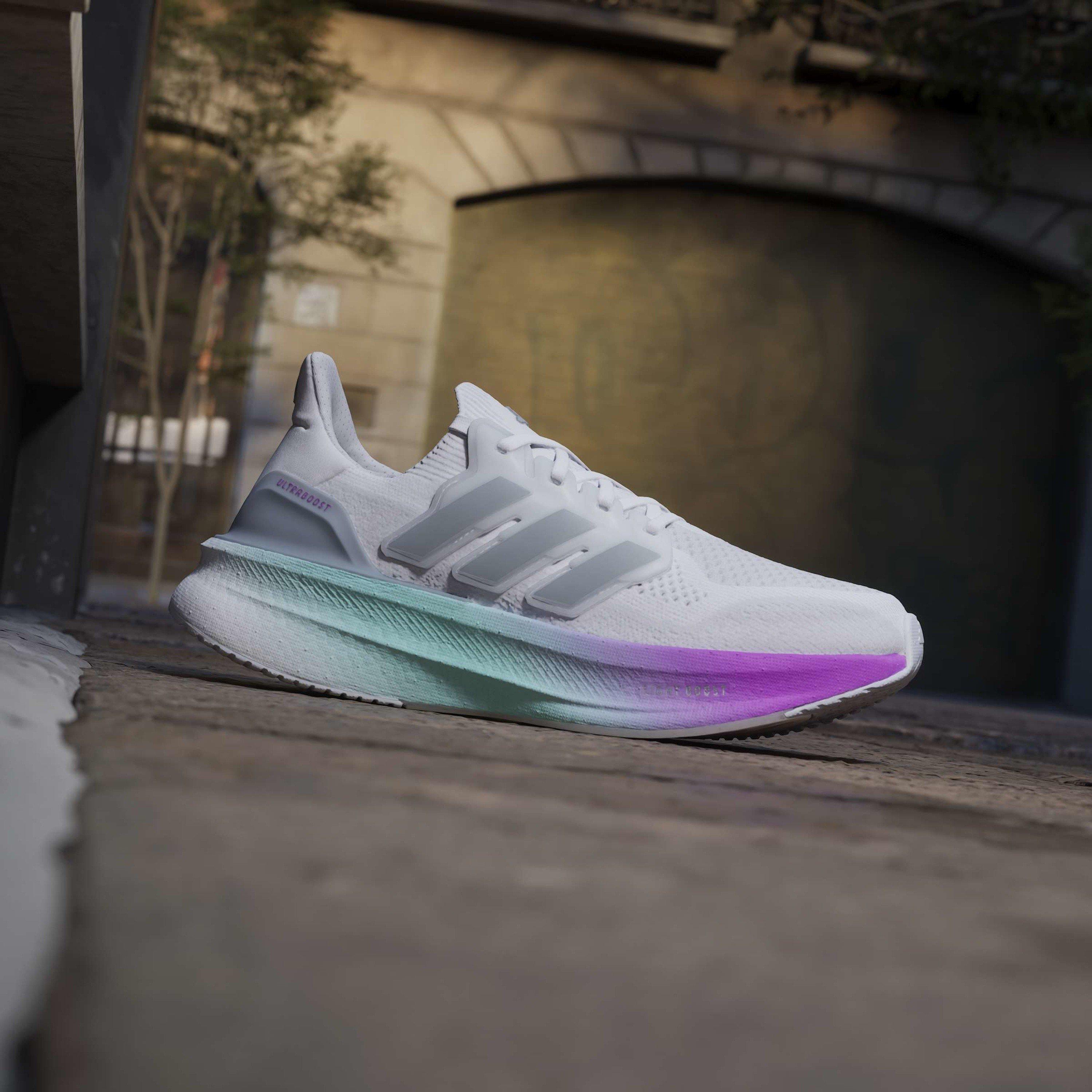 Hvid/Sølv/Lilla - adidas - Ultraboost 5 Running Shoes Womens - 10