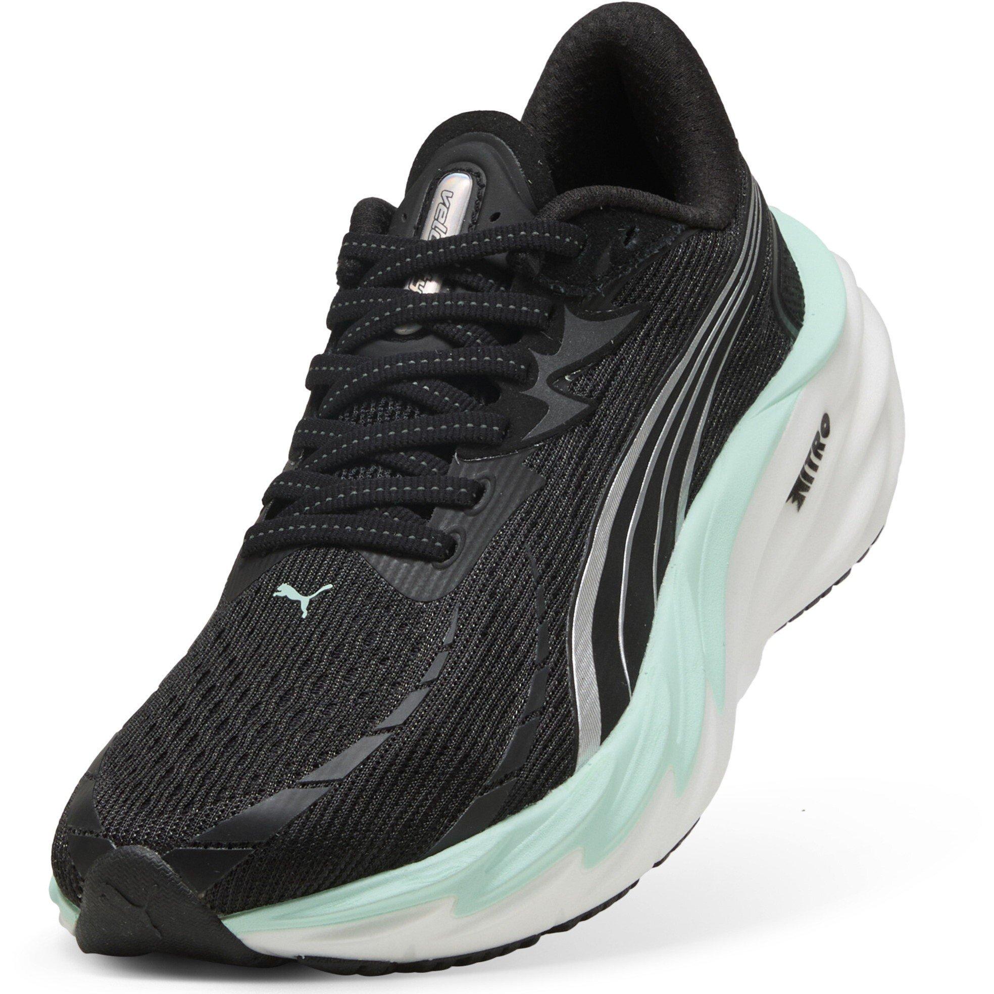 Black-Mintmelt - Puma - Women's Velocity Nitro 4 Everyday Neutral Road Running Shoes - 6