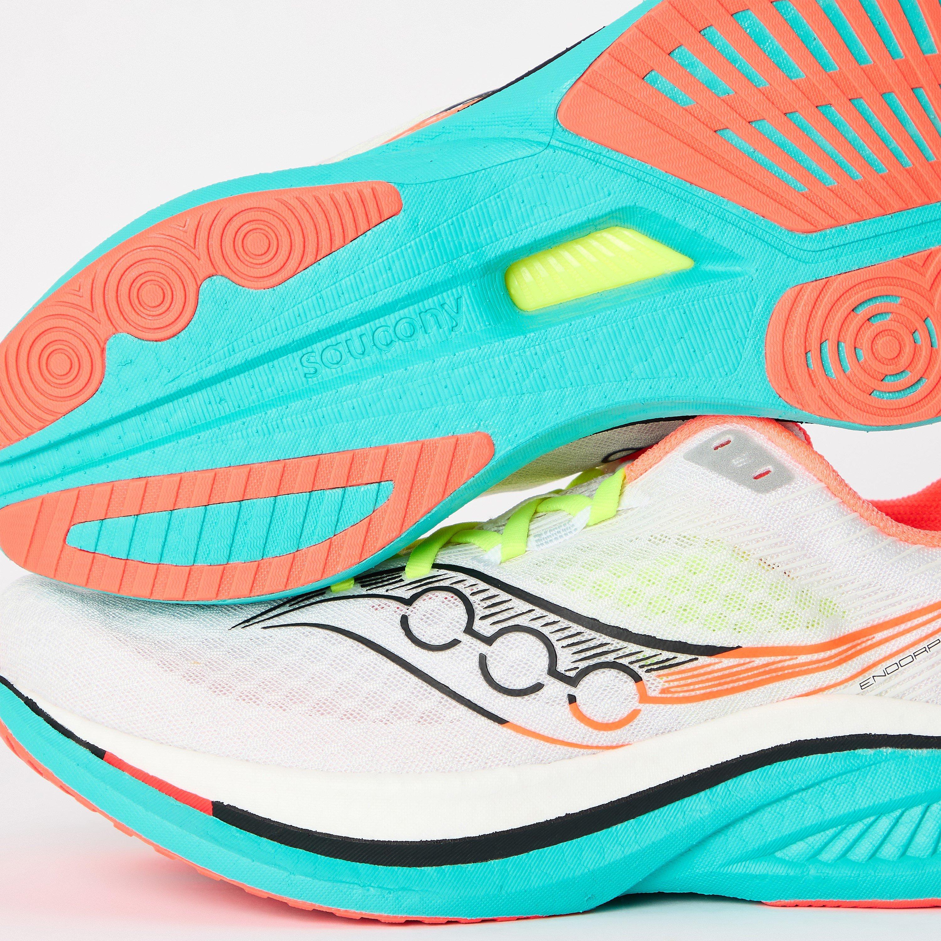 White/Mutant - Saucony - Men's End Speed Running Shoes - 4